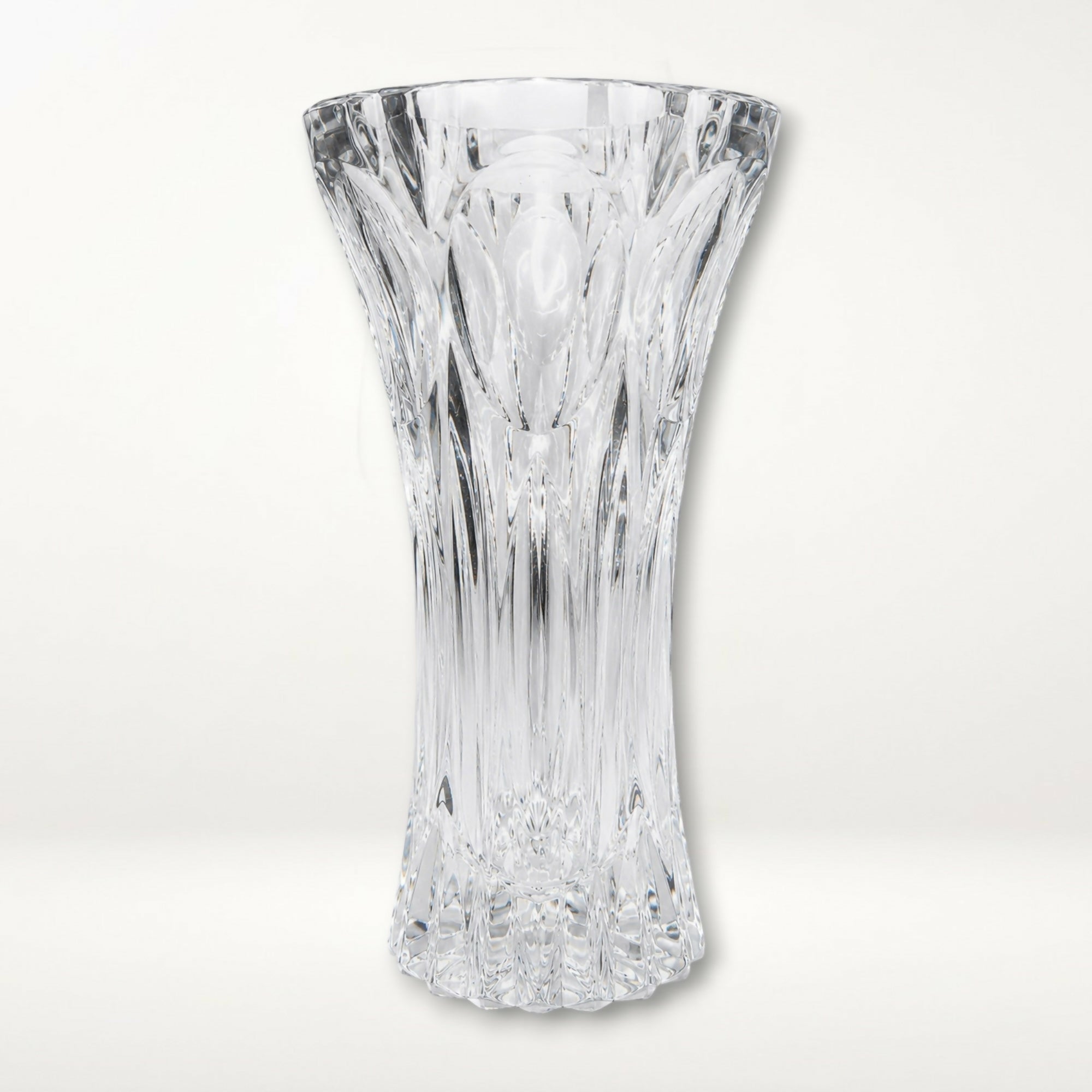 Crystal Cut Glass Flared Vase | 7.125 Inch | Gently Used