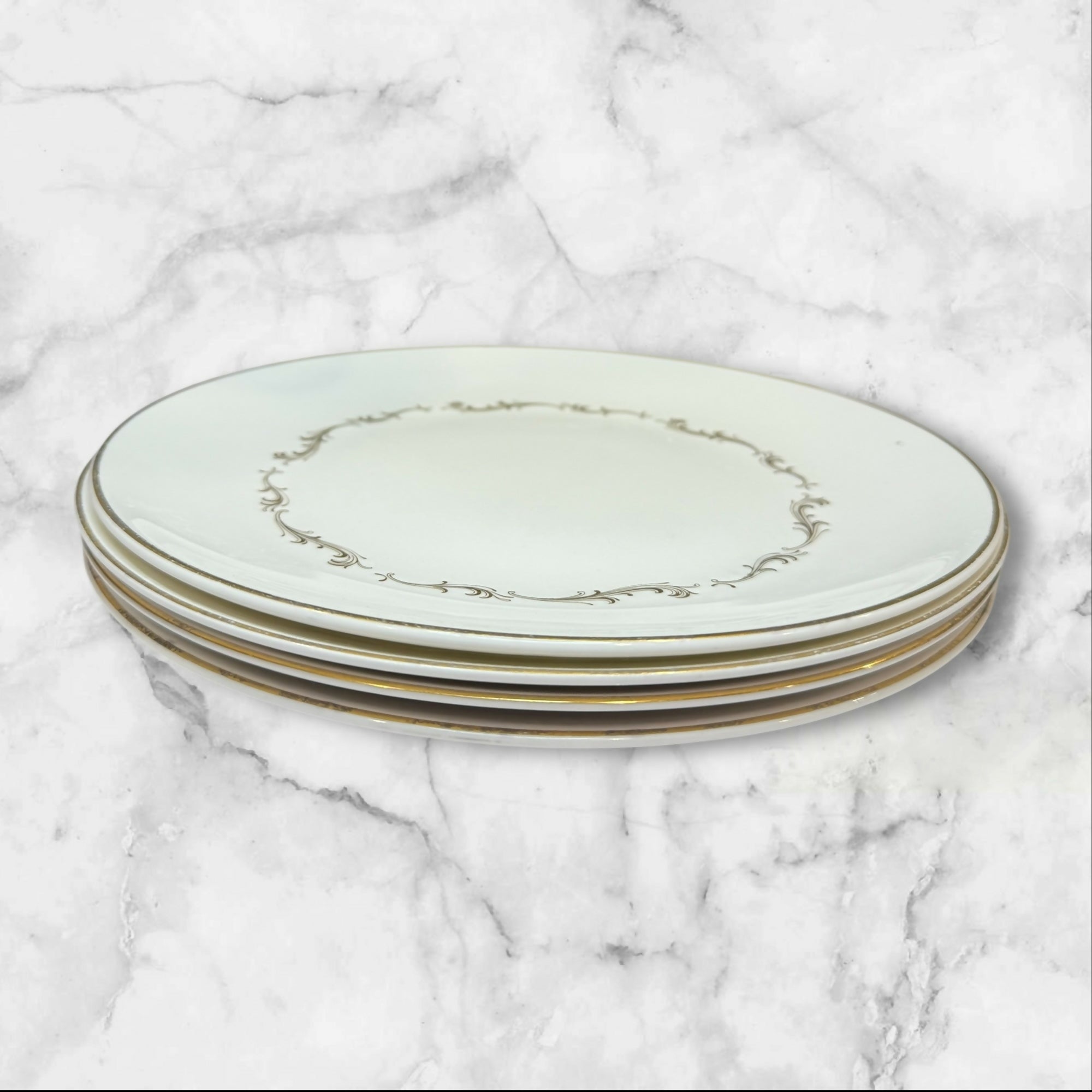 Royal Doulton French Provincial Dinner Plates | Set of 4 | Classic White