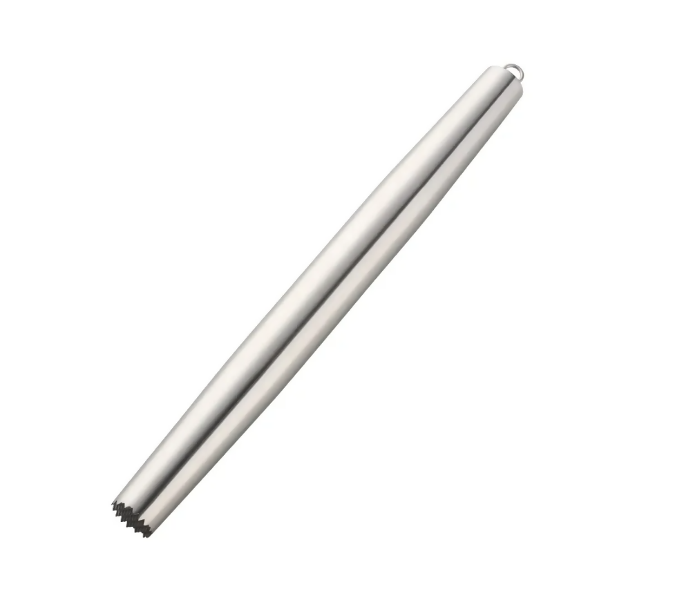 Anygleam Silver Stainless Steel Rolling Pin – 1 Pc Professional Buffet & Restaurant Kitchenware