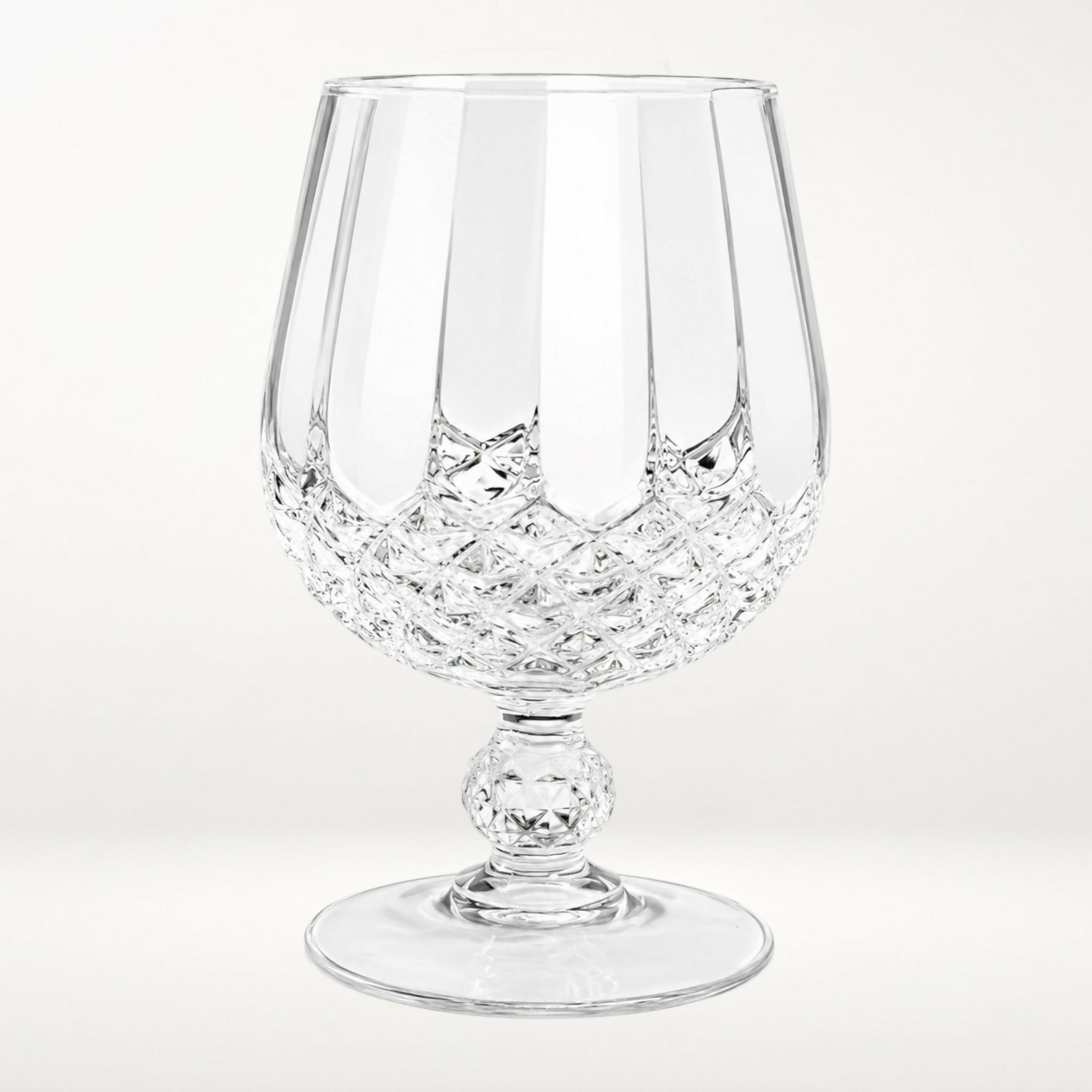 Cristal D’Arques Longchamp Frosted Stem Brandy Glass | Single | Excellent Condition