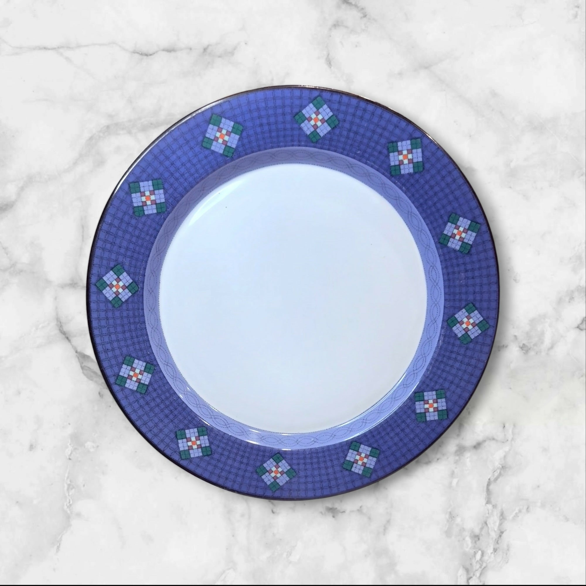 Dansk Nine Patch Dinner Plates Set of 5 | Excellent Condition | Portugal