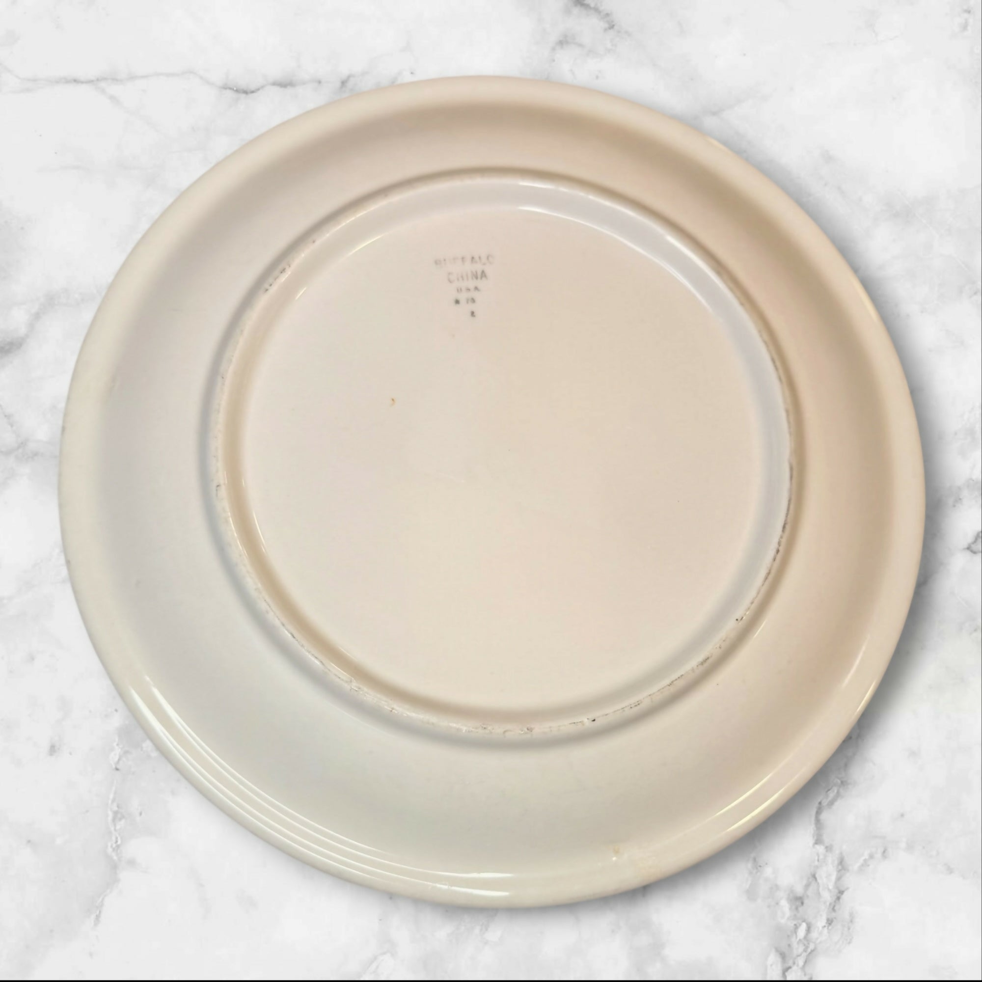 Buffalo China Restaurant Ware Dinner Plates Set of 6 | Vintage Condition