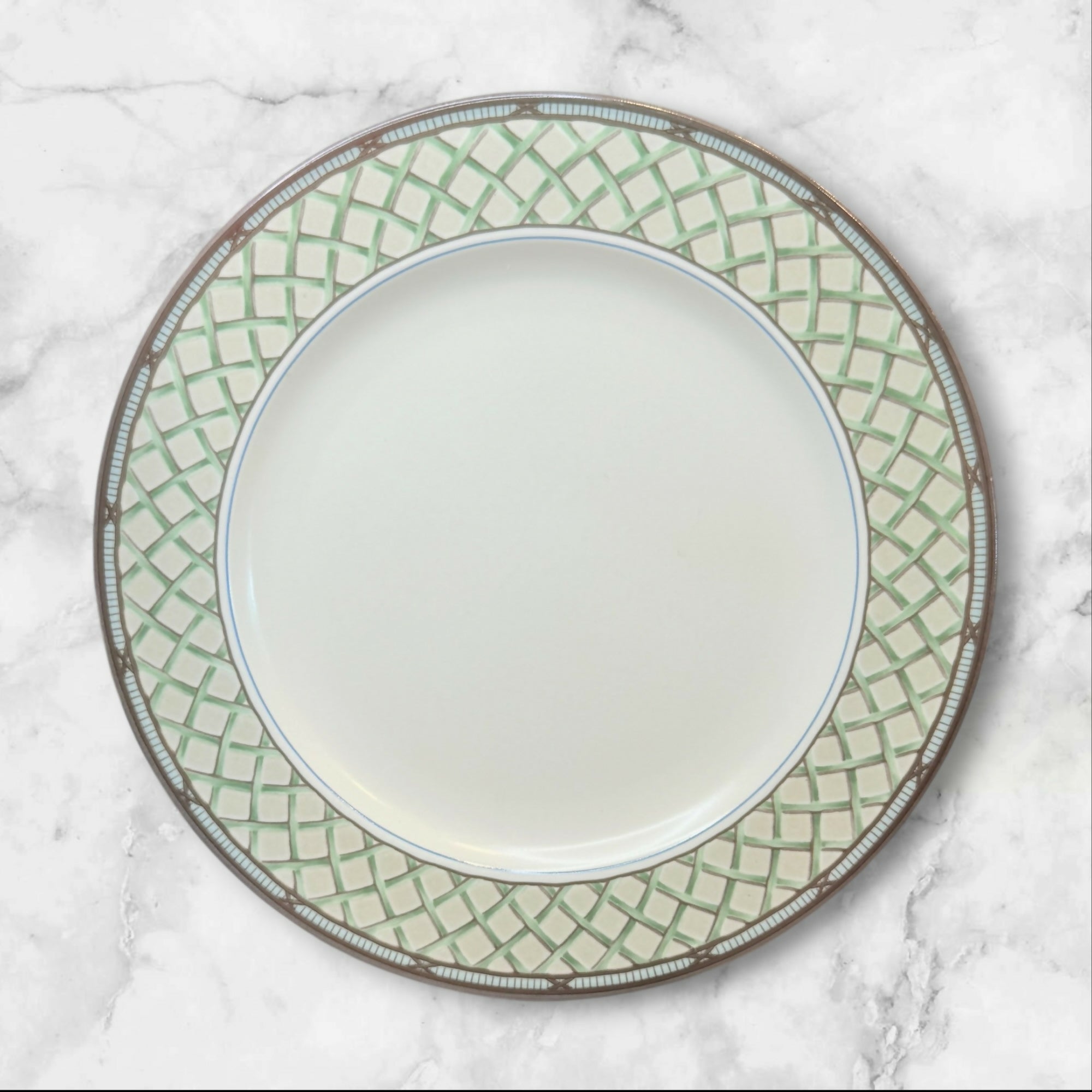 Mikasa Garden Trellis Dinner Plates Set of 4 | Excellent Condition