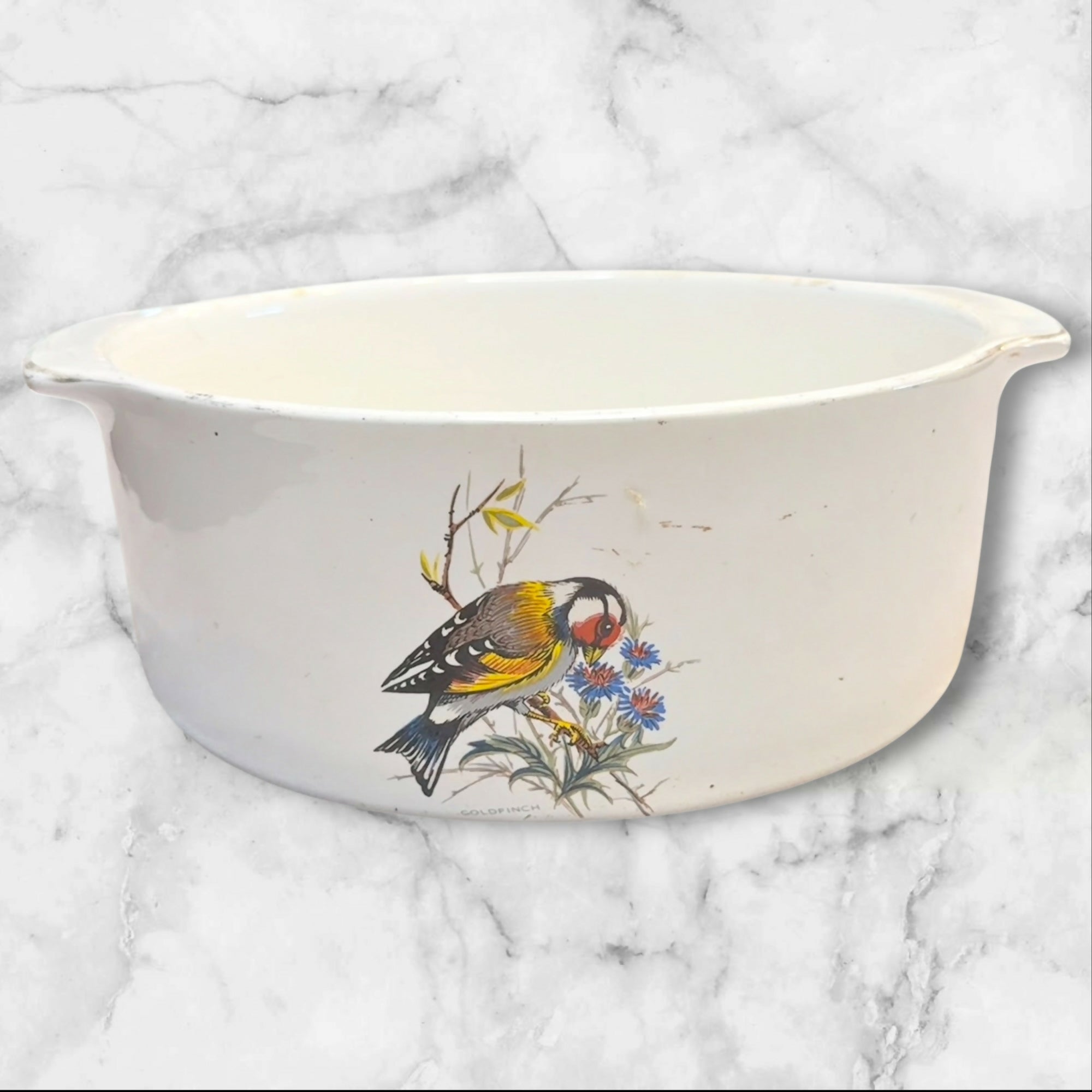 Pfaltzgraff Vintage Songbirds Casserole Baking Dish | Rare | Good Condition
