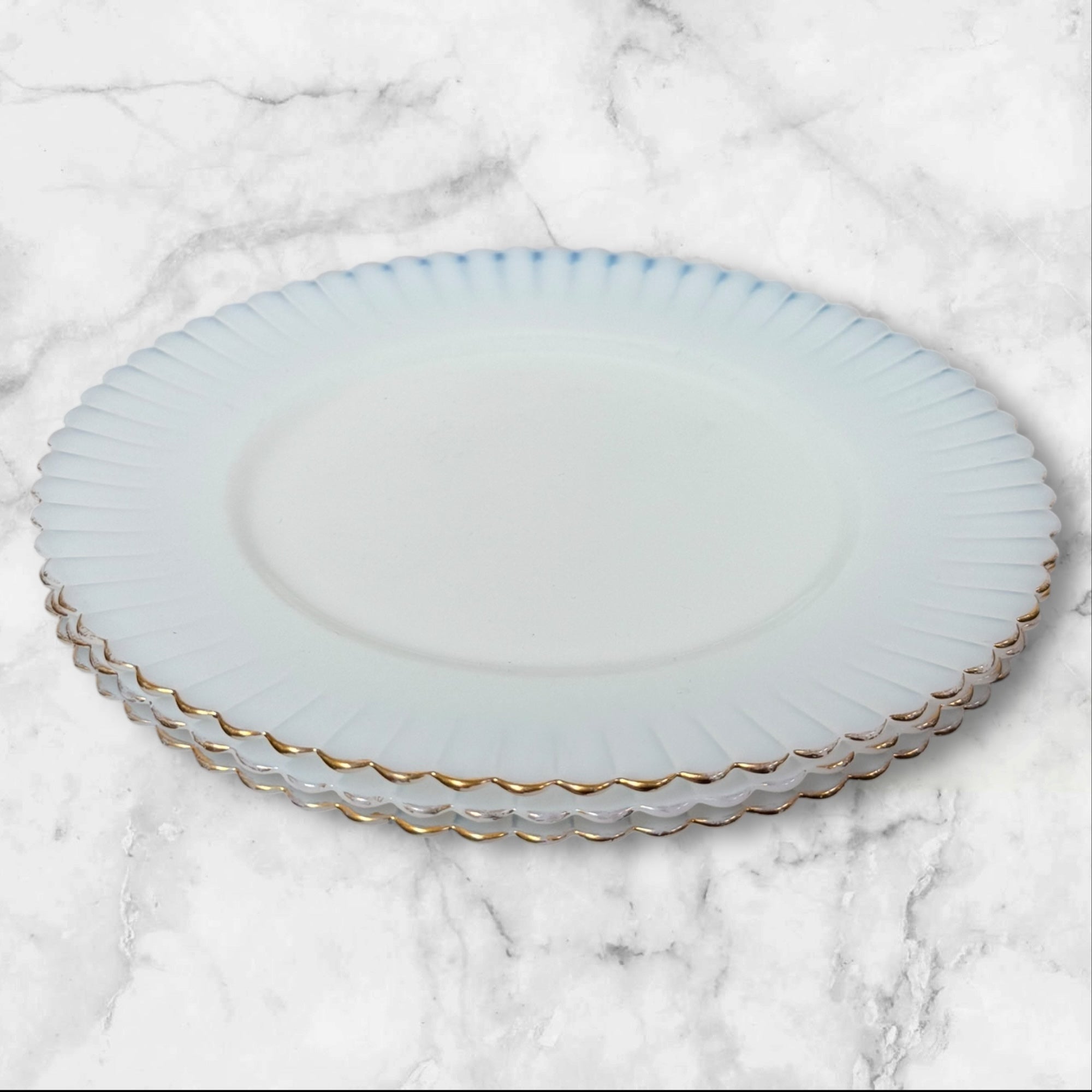 MacBeth-Evans Petalware Cremax Salad Plates | Set of 3 | GU
