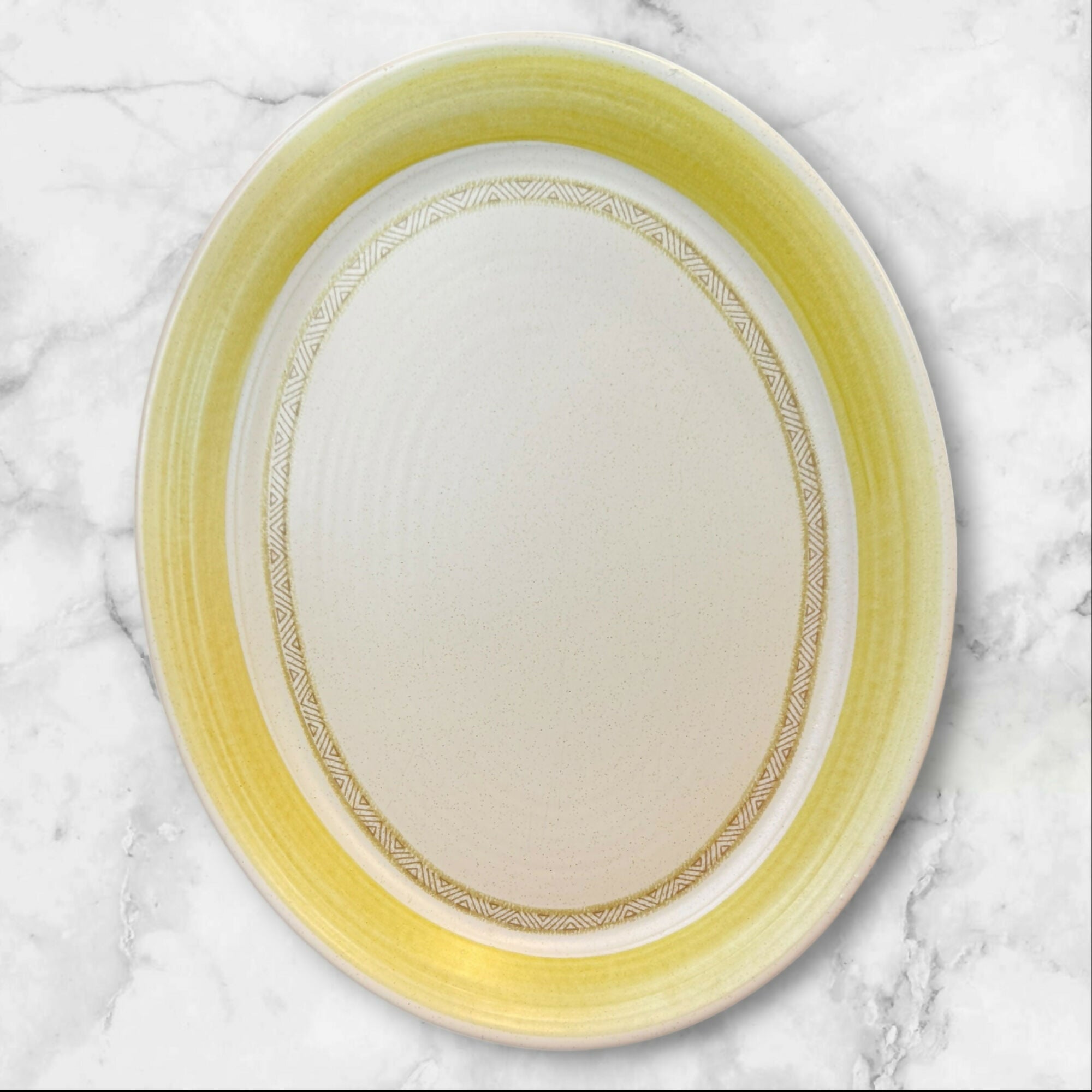 Franciscan Hacienda Green Oval Serving Platter | Excellent Condition