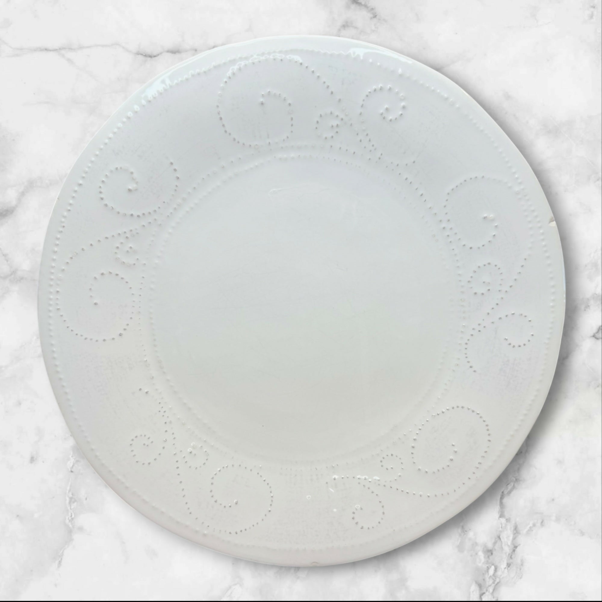 Sweet Ceramics SWZ1 White Dinner Plates | Set of 5 | Gently Used