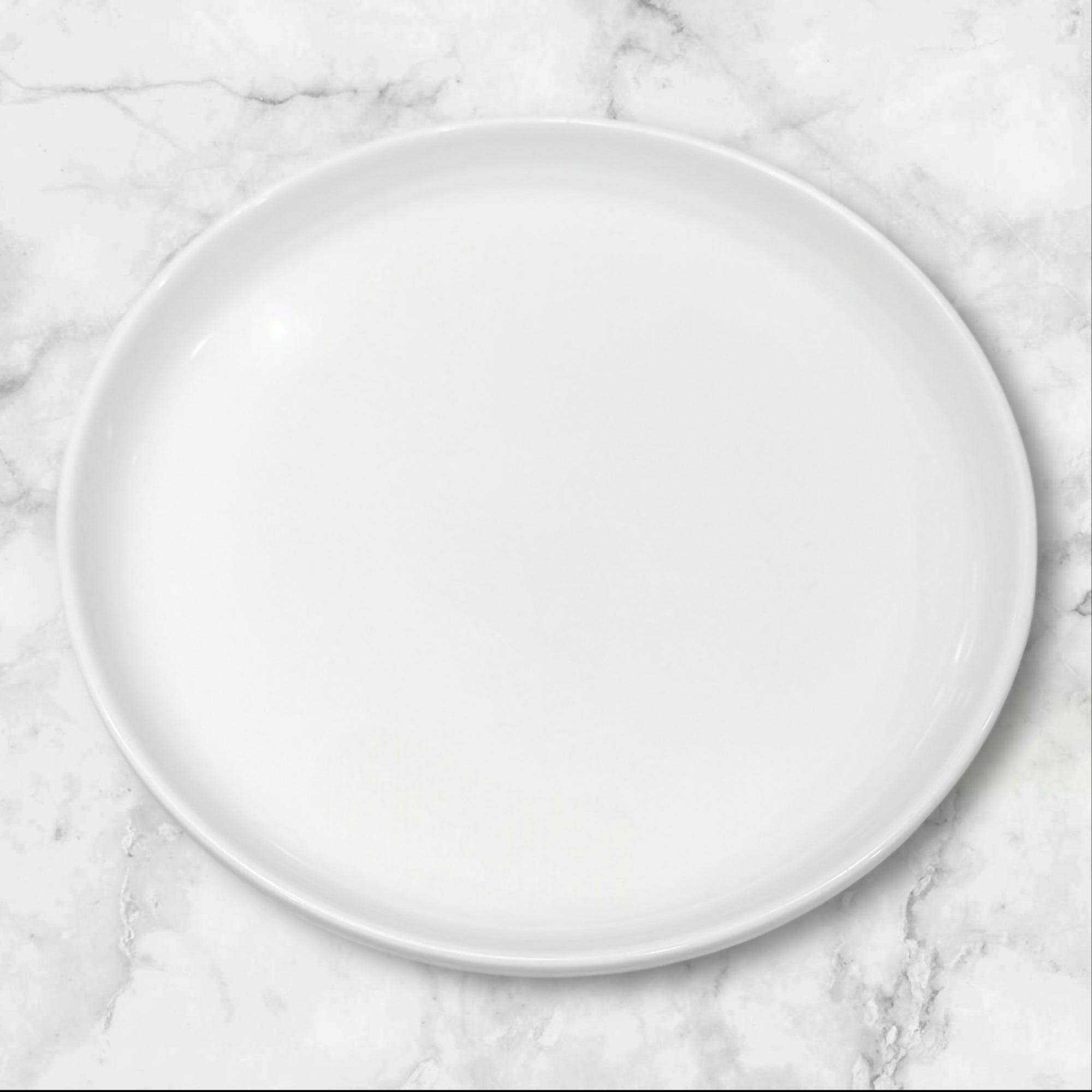 Crate & Barrel Culinary Arts Raised Rim Plates | Set of 4 | Gently Used