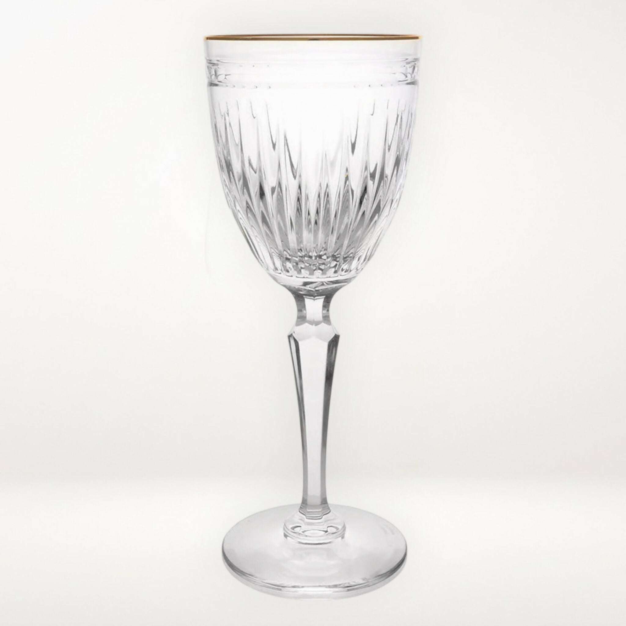 Waterford Crystal Hanover Gold Water Goblet | Vintage | Good Condition