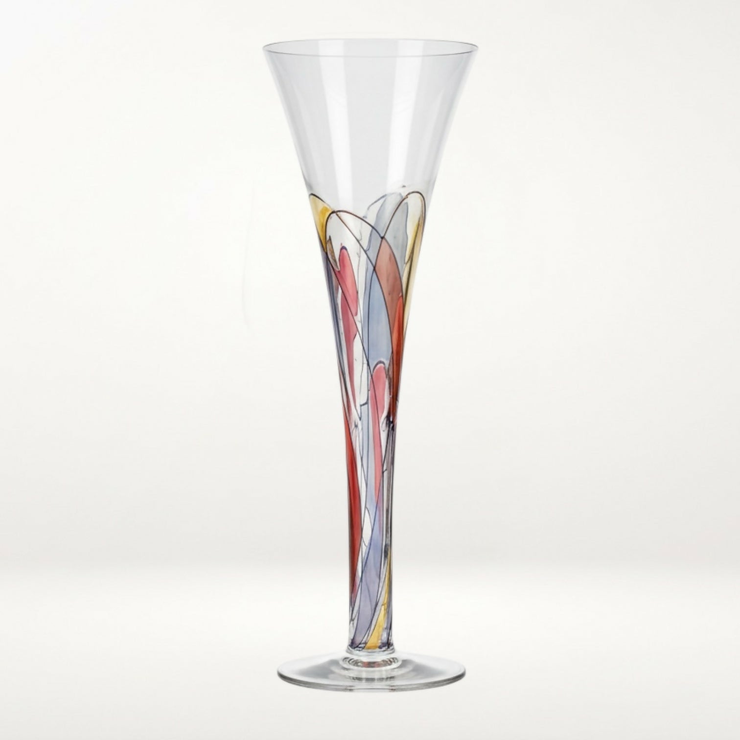 Tirgu Jiu Hand Blown Crystal Champagne Flute Romania | Single | Excellent Condition