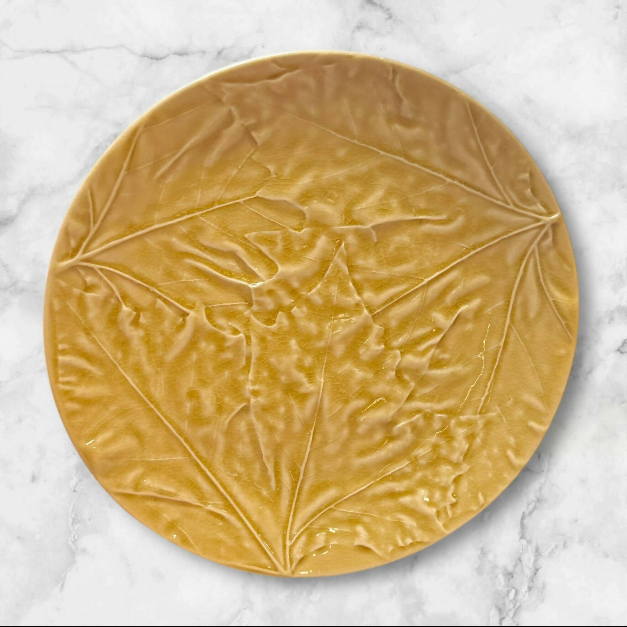 Costa Nova Harvest Village Leaf Salad Plates | Set of 4 | Great Condition