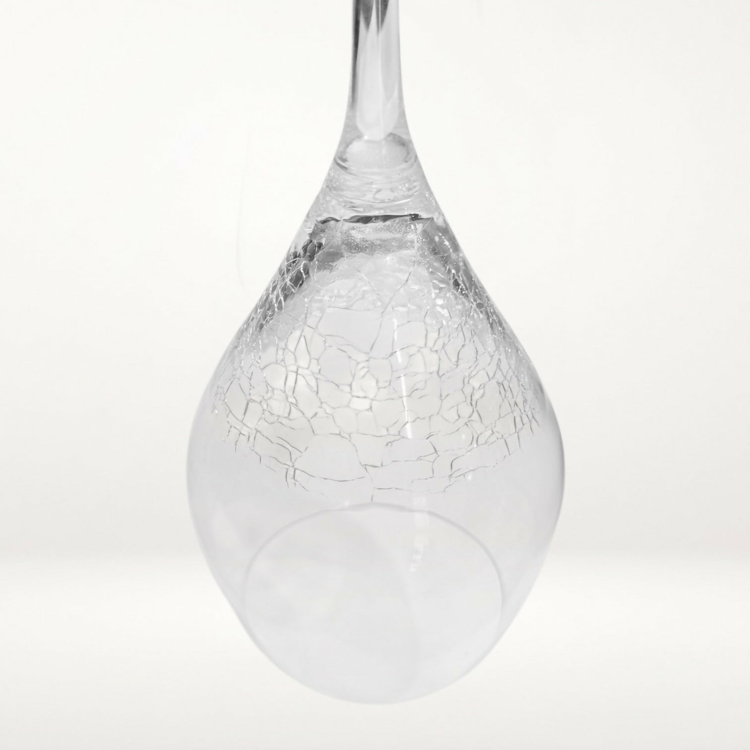 Pier 1 Crackle Wine Glasses | Set of 3 | Excellent Condition