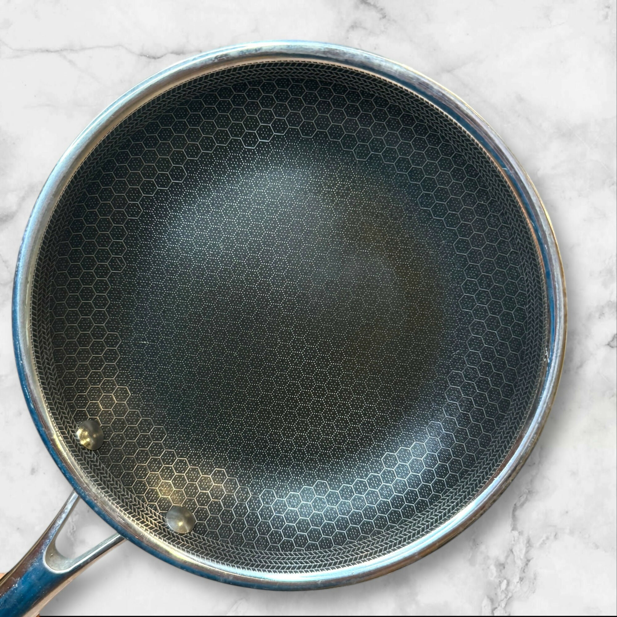 HexClad Hybrid Nonstick Fry Pan | 8.5” Stainless Steel Cookware | Great Condition