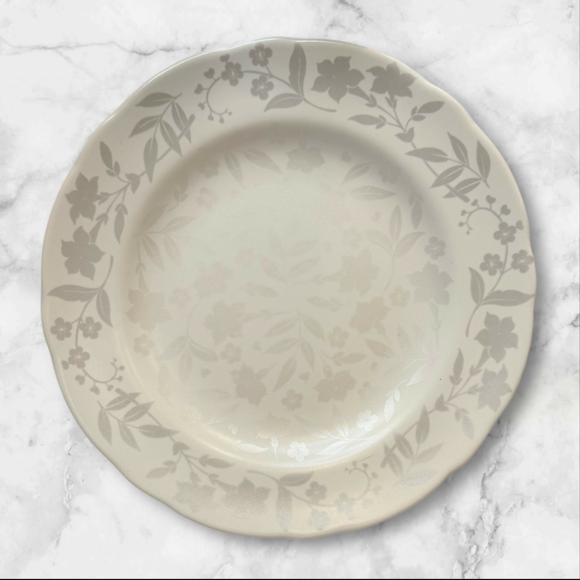 222 Fifth Refreshed Floral Dinner & Salad Plates | Set of 8 | Excellent Condition