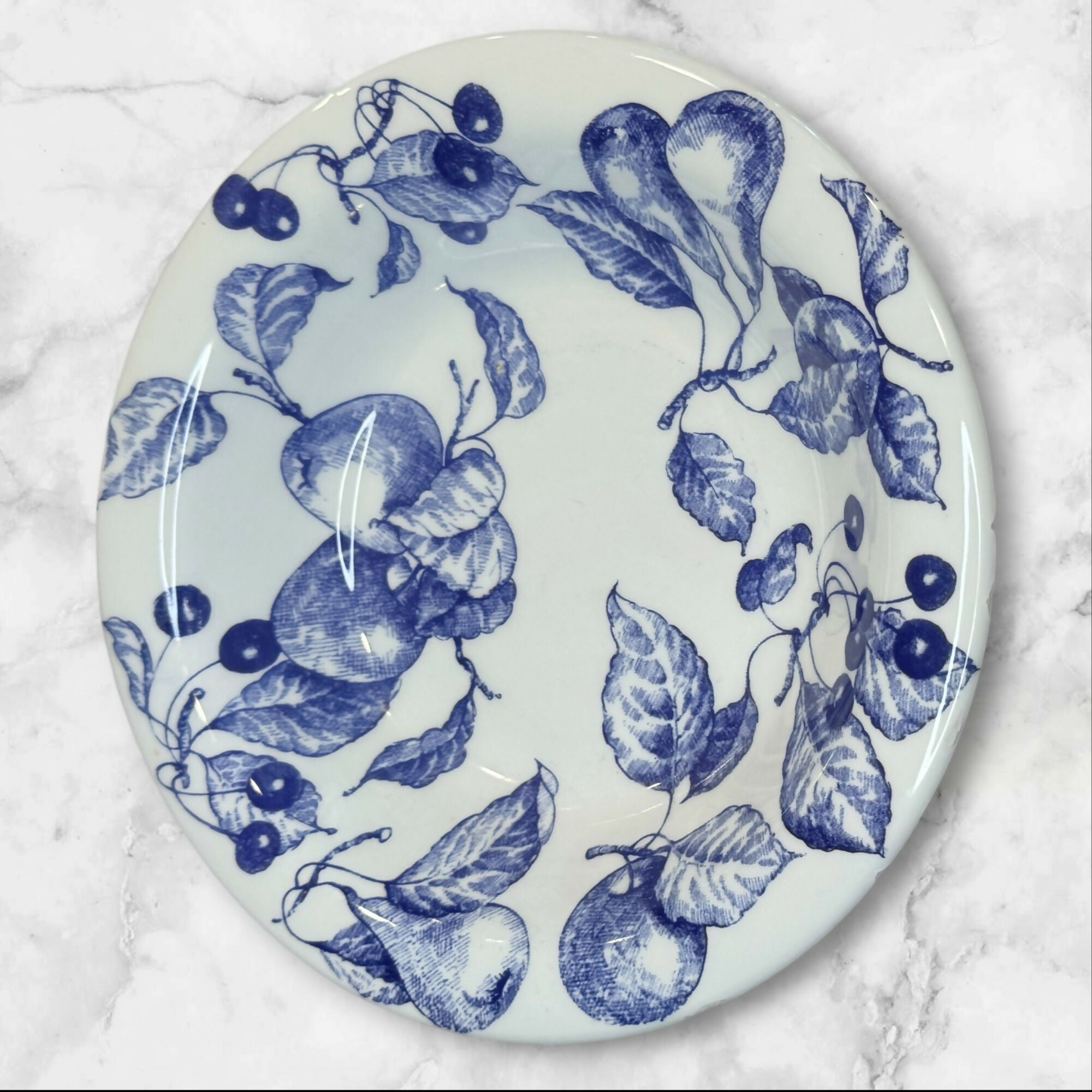 Quadrifoglio Italia Blue Fruit Pasta Bowls | Set of 3 | Great Condition
