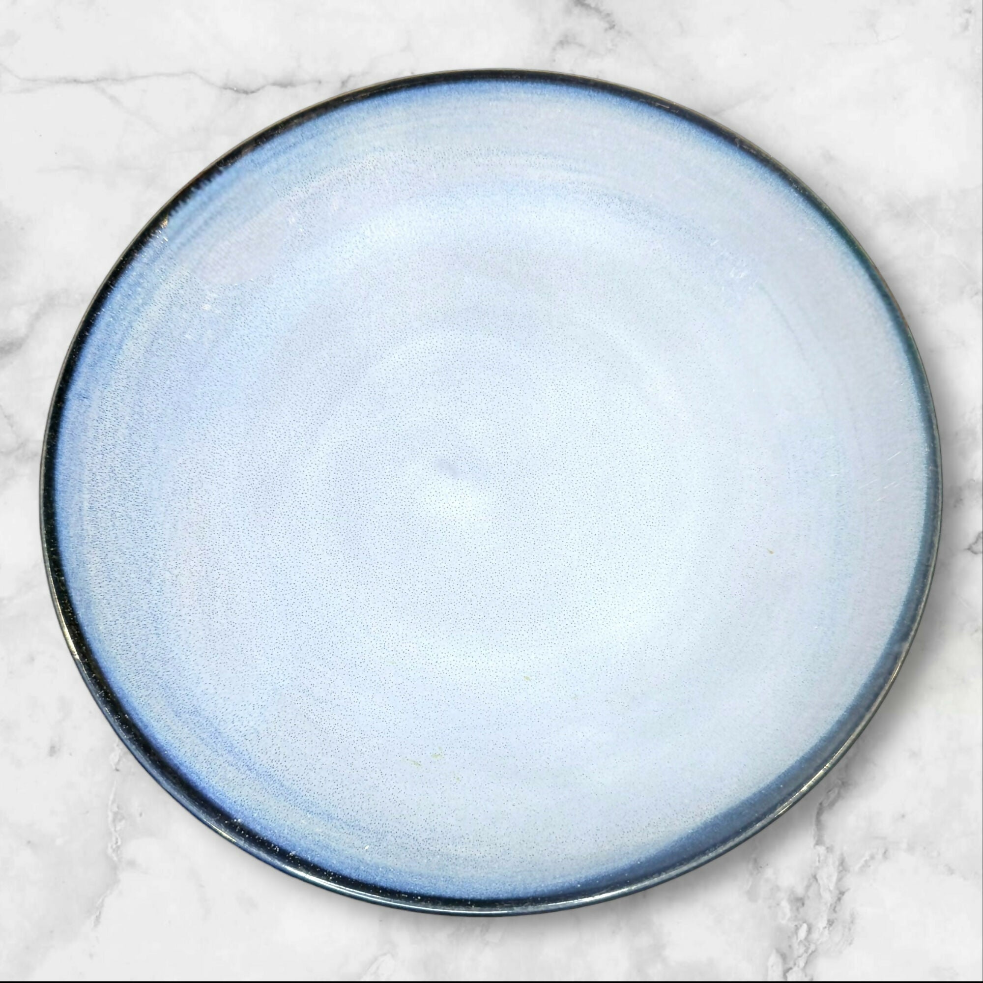 Sango Nova Blue Stoneware Dinner Plates | Set of 4 | Great Condition