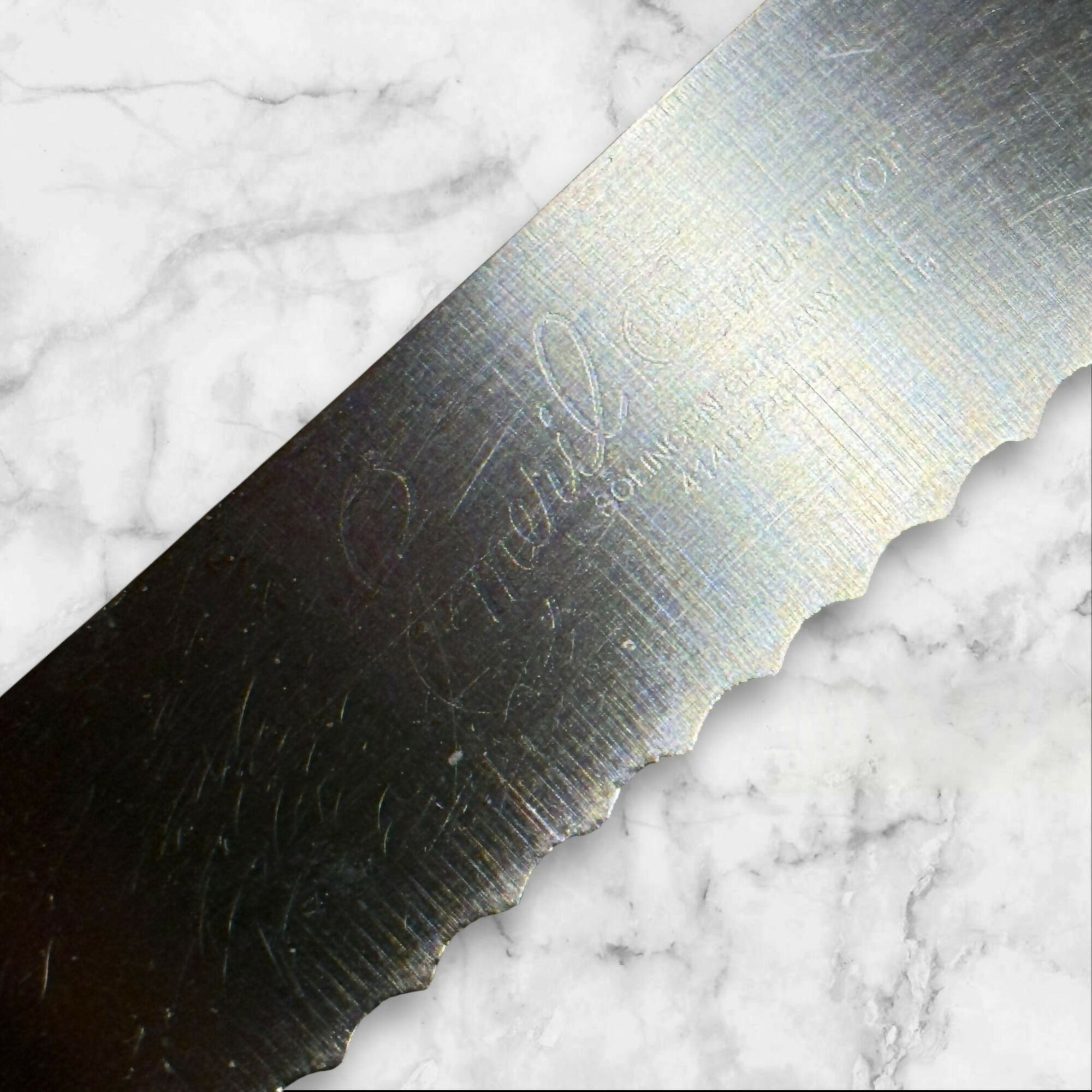 Emeril Wüsthof Bread Knife | 8” Serrated Blade | 4144F | Germany | Good Condition