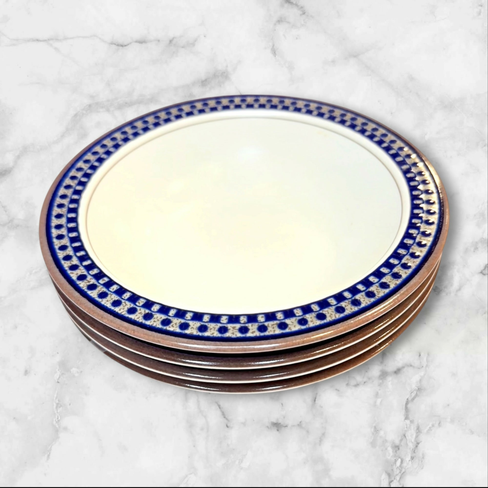 Mikasa Aztec Blue Fruit Dessert Bowls Set of 4 | Good Condition