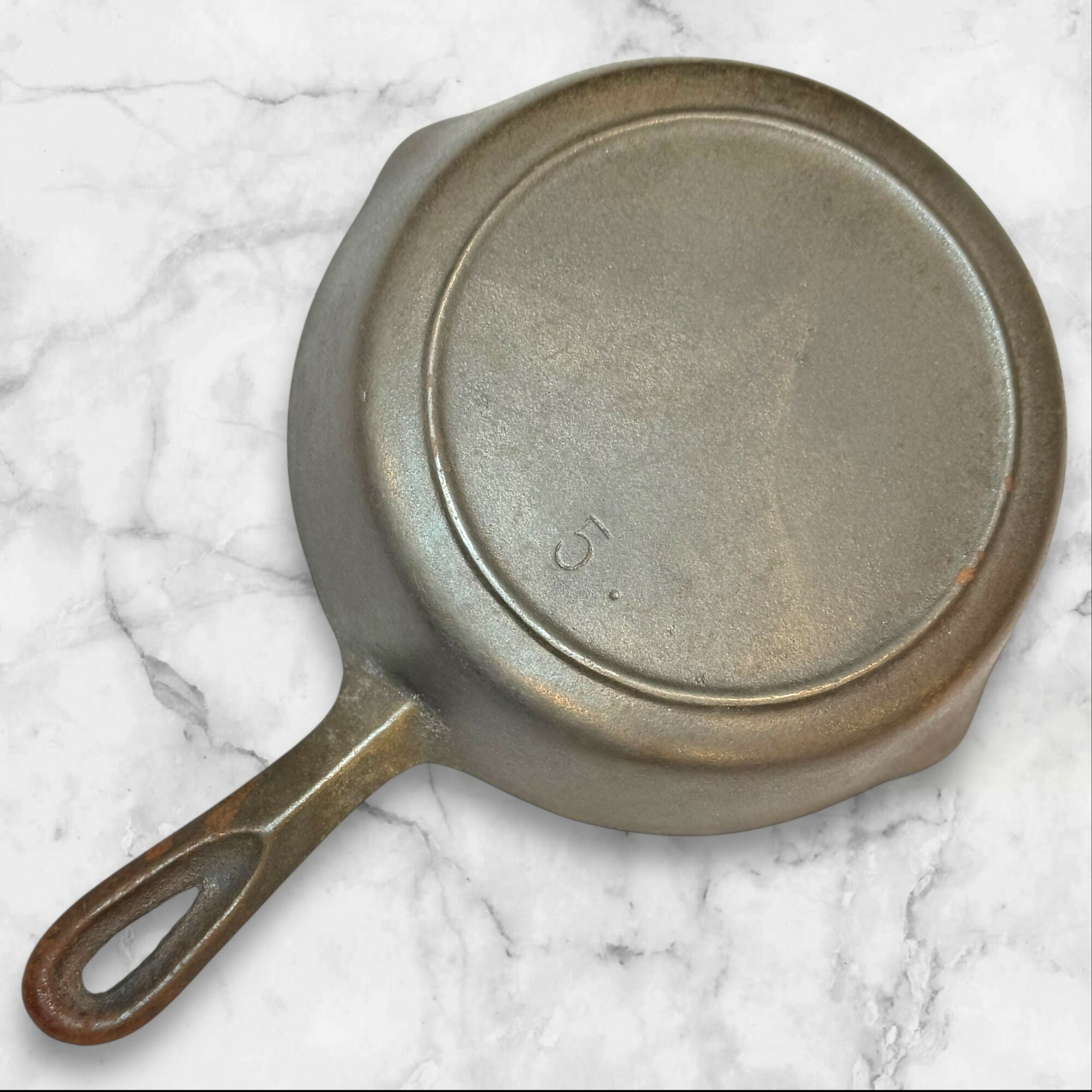 Vintage Lodge No.5 Cast Iron Skillet | 8 Inch Fry Pan | USA | Good Condition