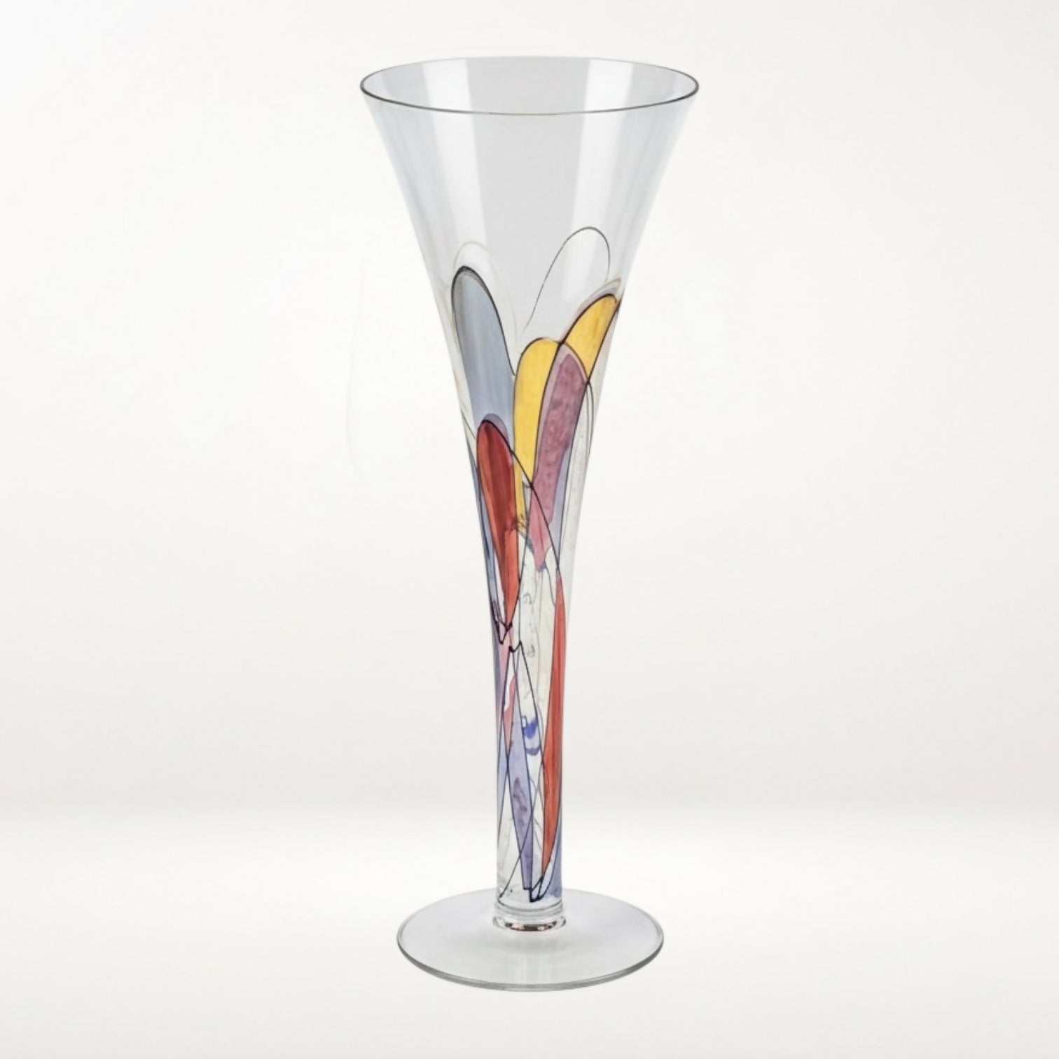 Tirgu Jiu Hand Blown Crystal Champagne Flute Romania | Single | Excellent Condition