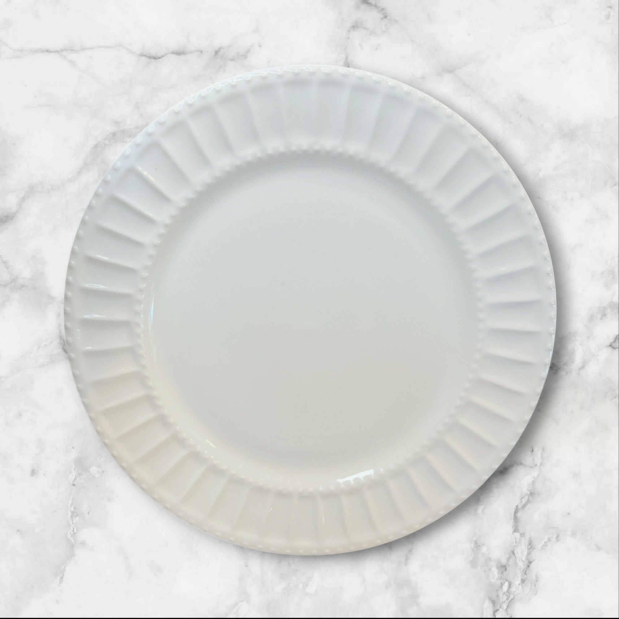 Gibson Designs Regalia White Dinner Plates | Set of 7 | Great Condition