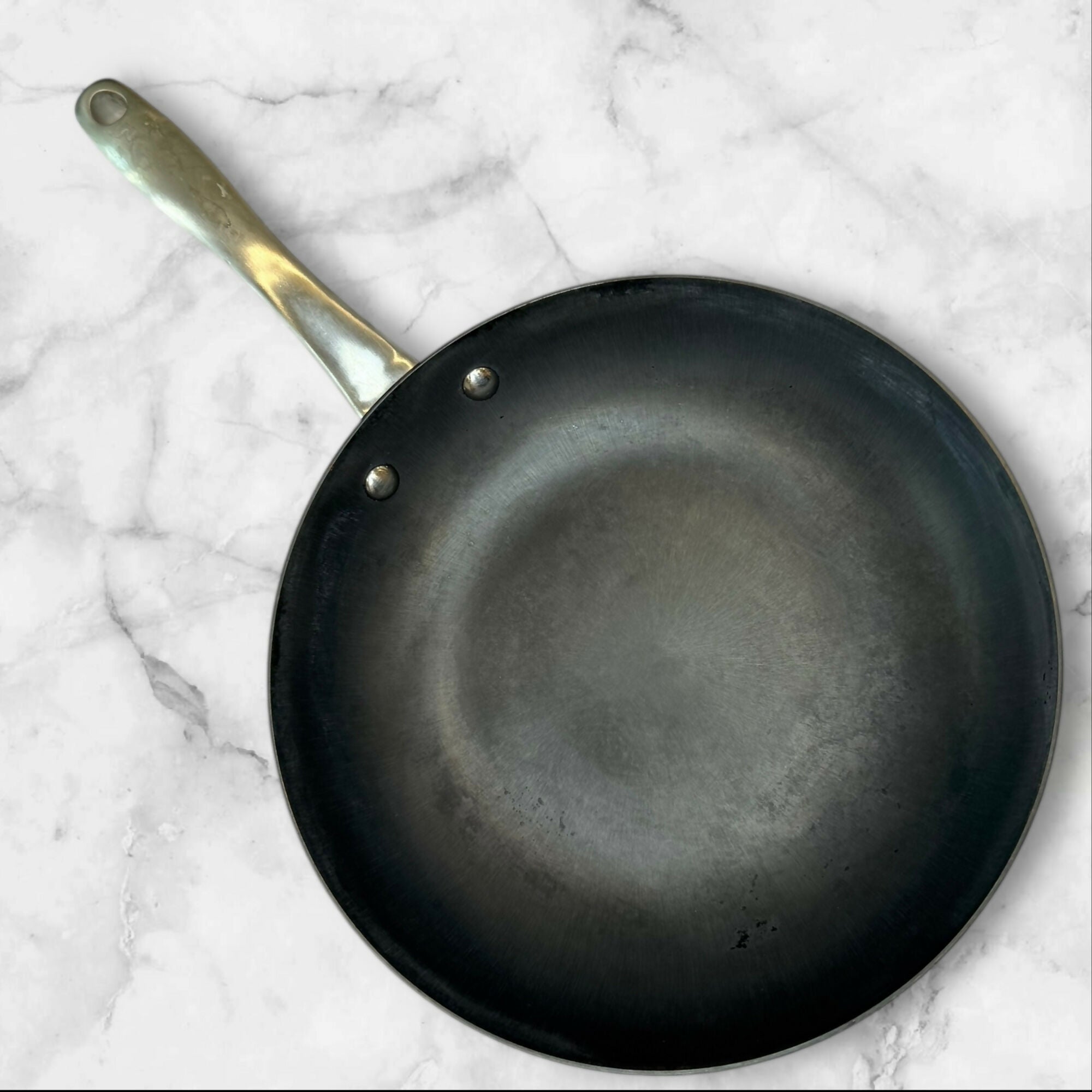 Brandani Hard Nitriding 10.3” Cast Iron Fry Pan | Good Condition | Steel Handle