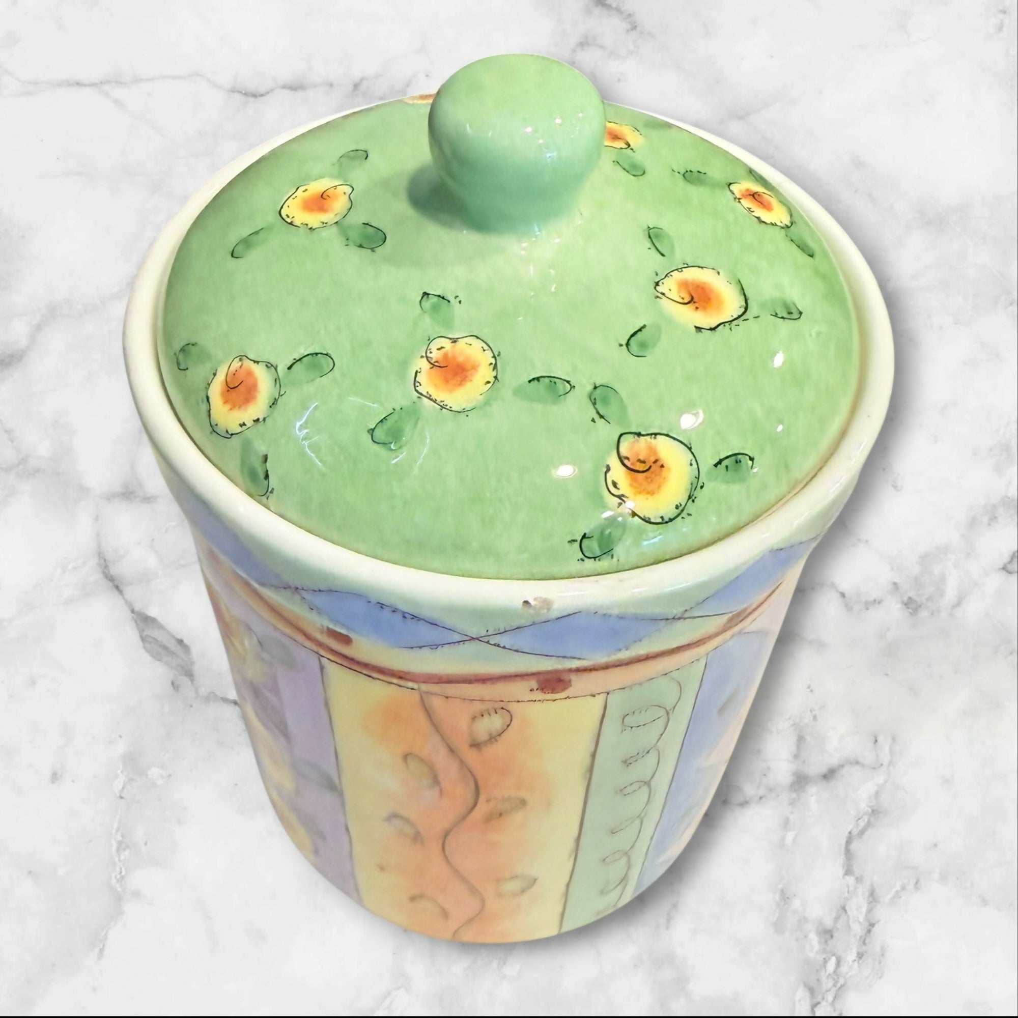 Sango Sweet Shoppe Canister w Lid | Hand Painted | Good Condition