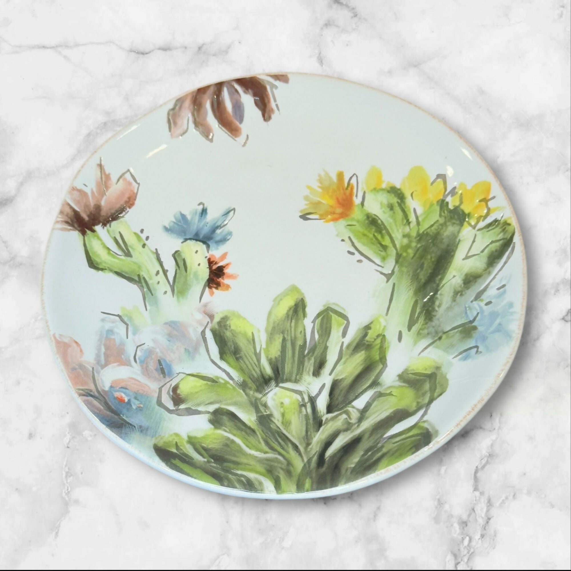 Artimino Hand-Painted Ironstone Salad Plates | Set of 4 | Excellent Condition
