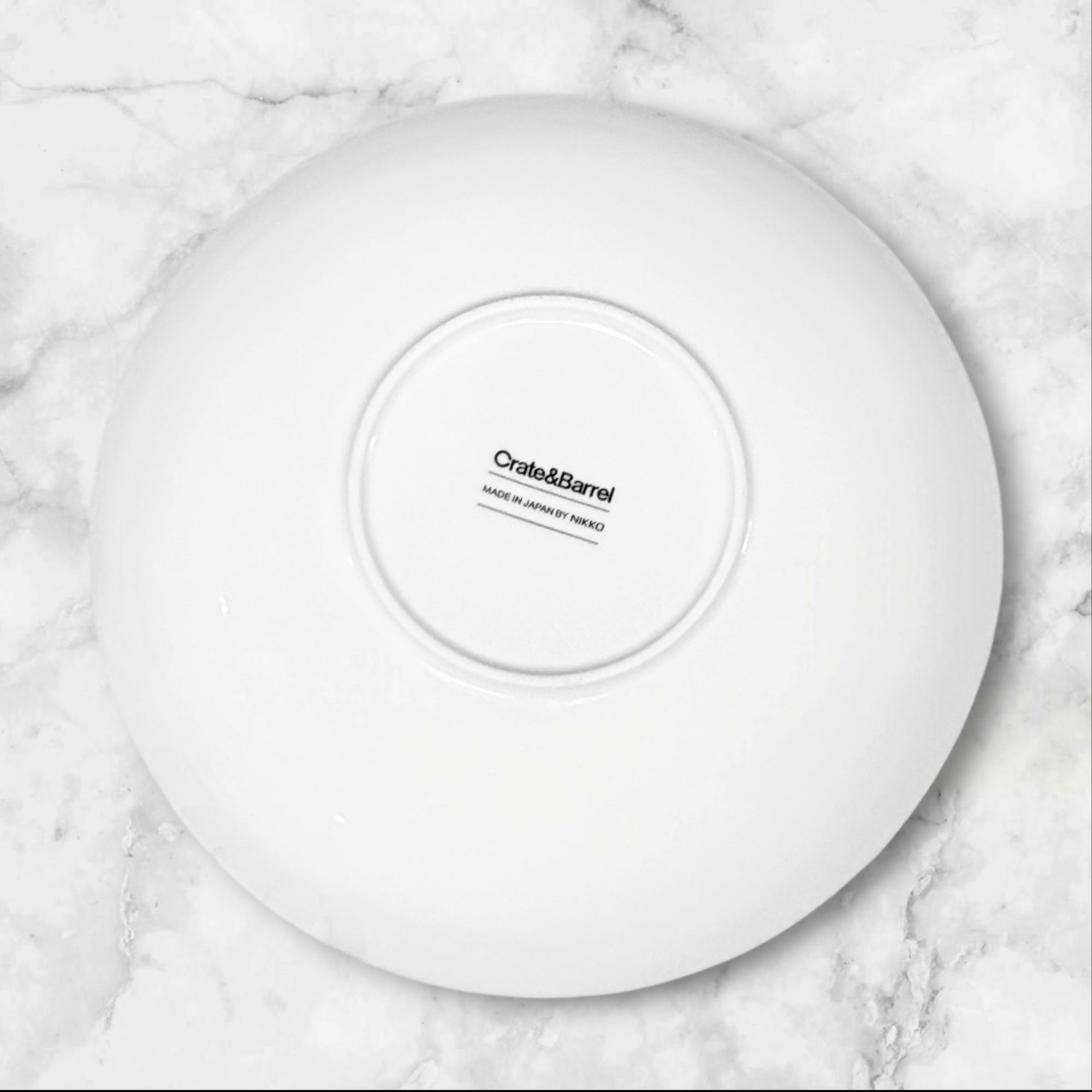 Crate & Barrel Nikko Reflections White Serving Bowl | Rare | Excellent