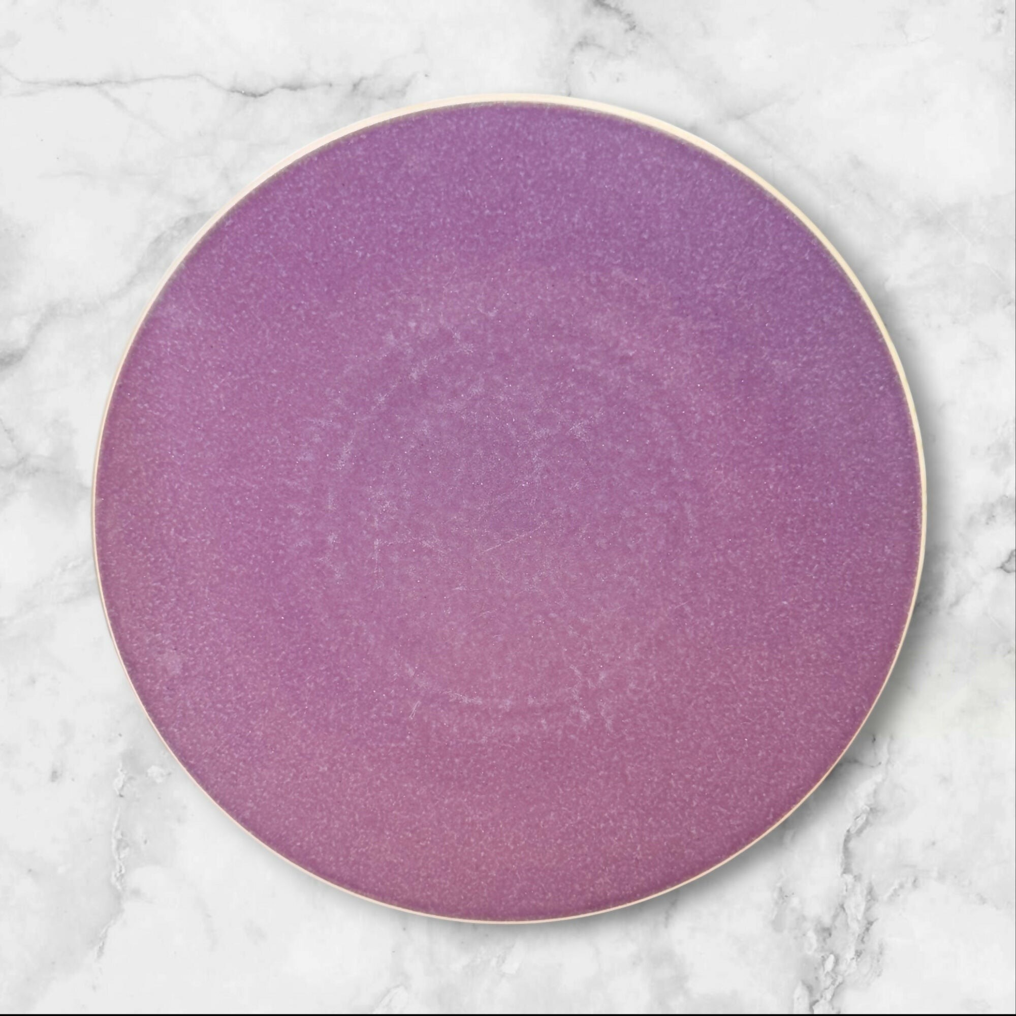 Sasaki Colorstone Plum Textured Dinner Plates | Set of 4 | Good Condition