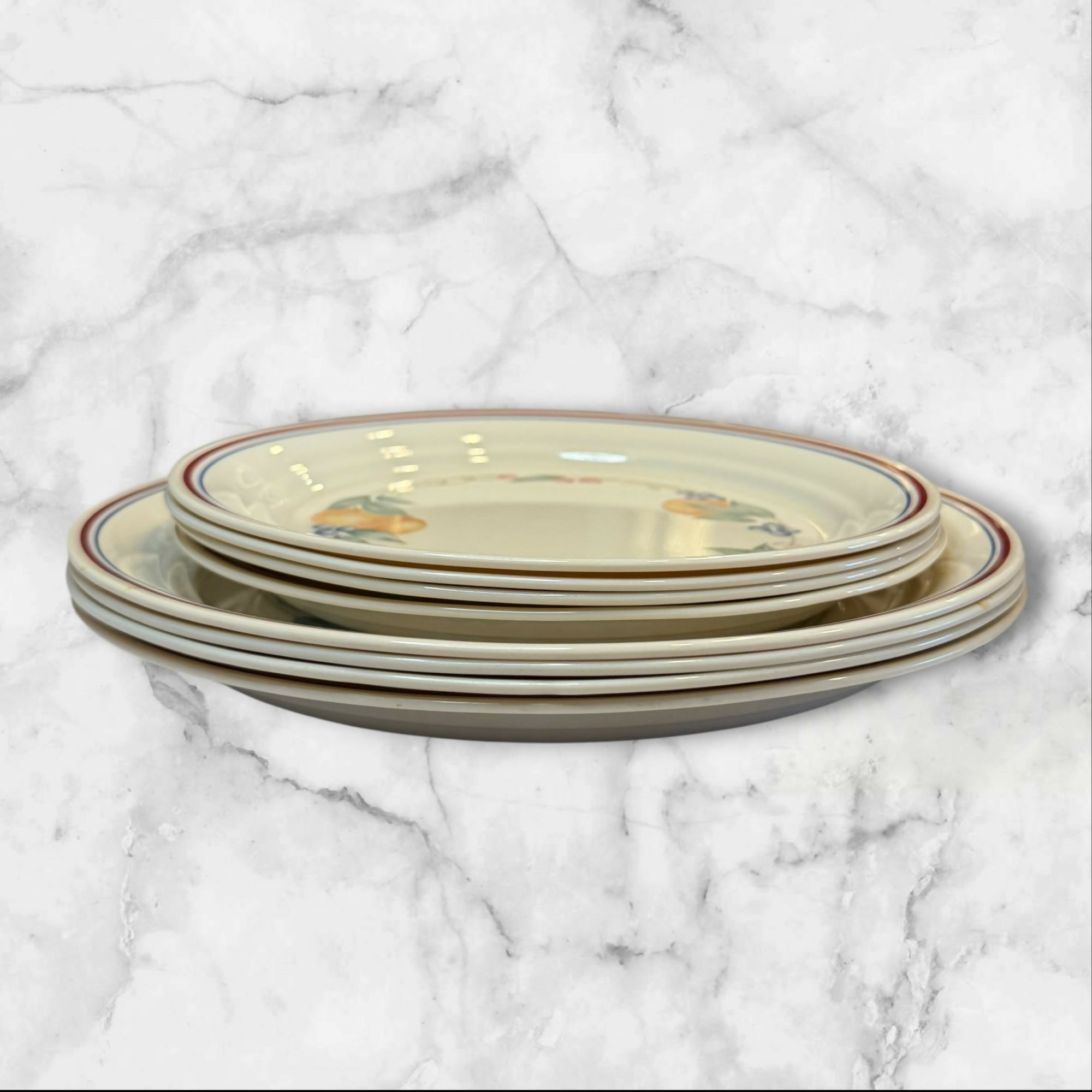 Corelle Abundance Dinner & Salad Plates Set of 8 | Vitrelle | Excellent