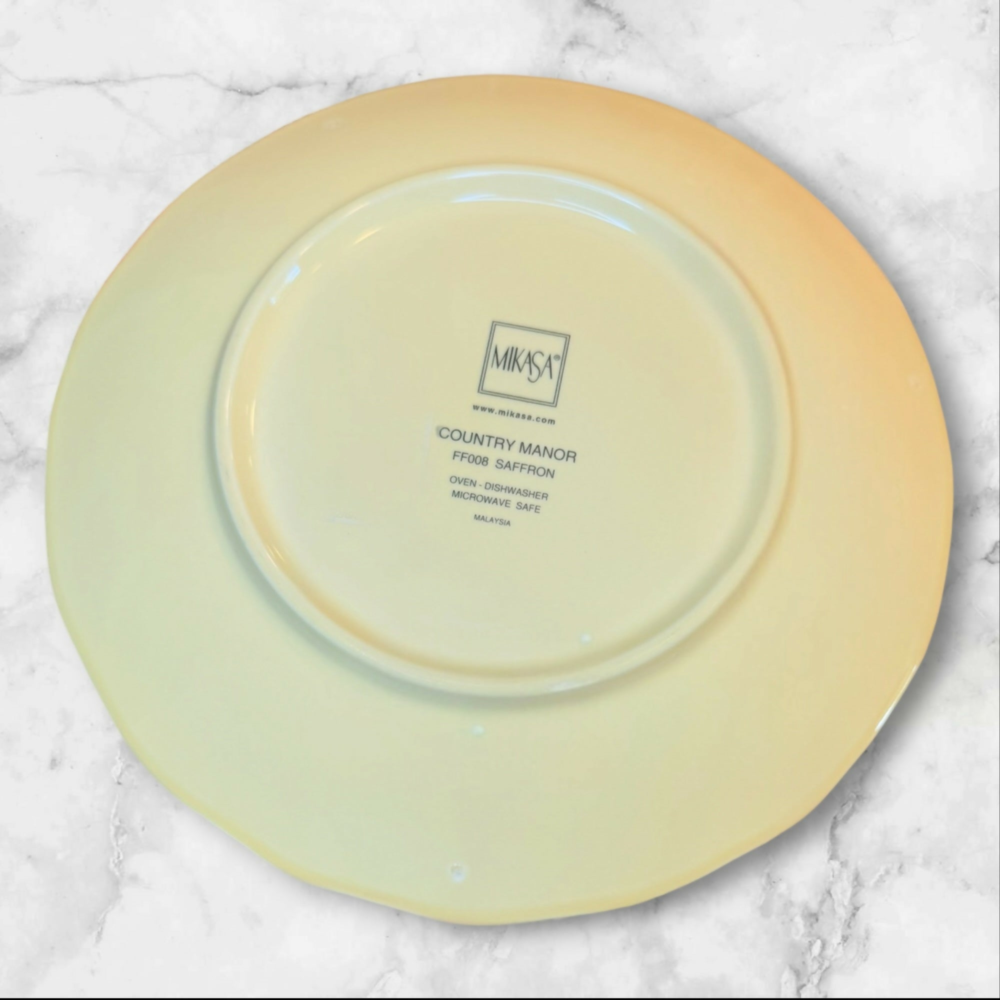 Mikasa Country Manor Saffron Salad Plates | Set of 4 | Excellent Condition