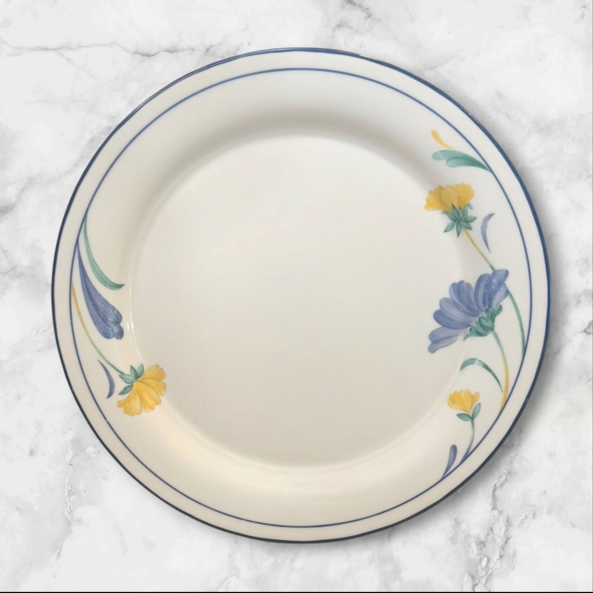 Lenox Buttercups on Blue (For The Blue) Salad Plates | Set of 4 | Great Condition