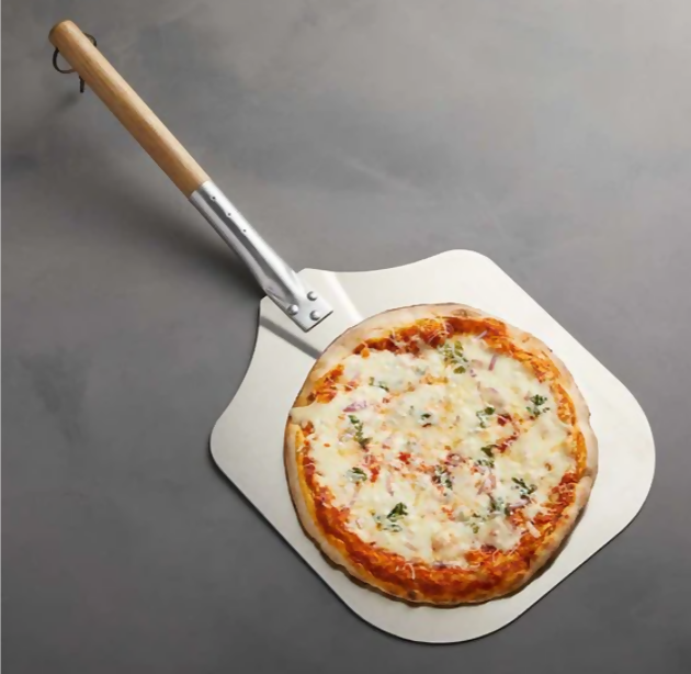 Anygleam 30x35cm Inch Pizza Spatula With Wooden Handle Bakeware Kitchen Tools Oxidation