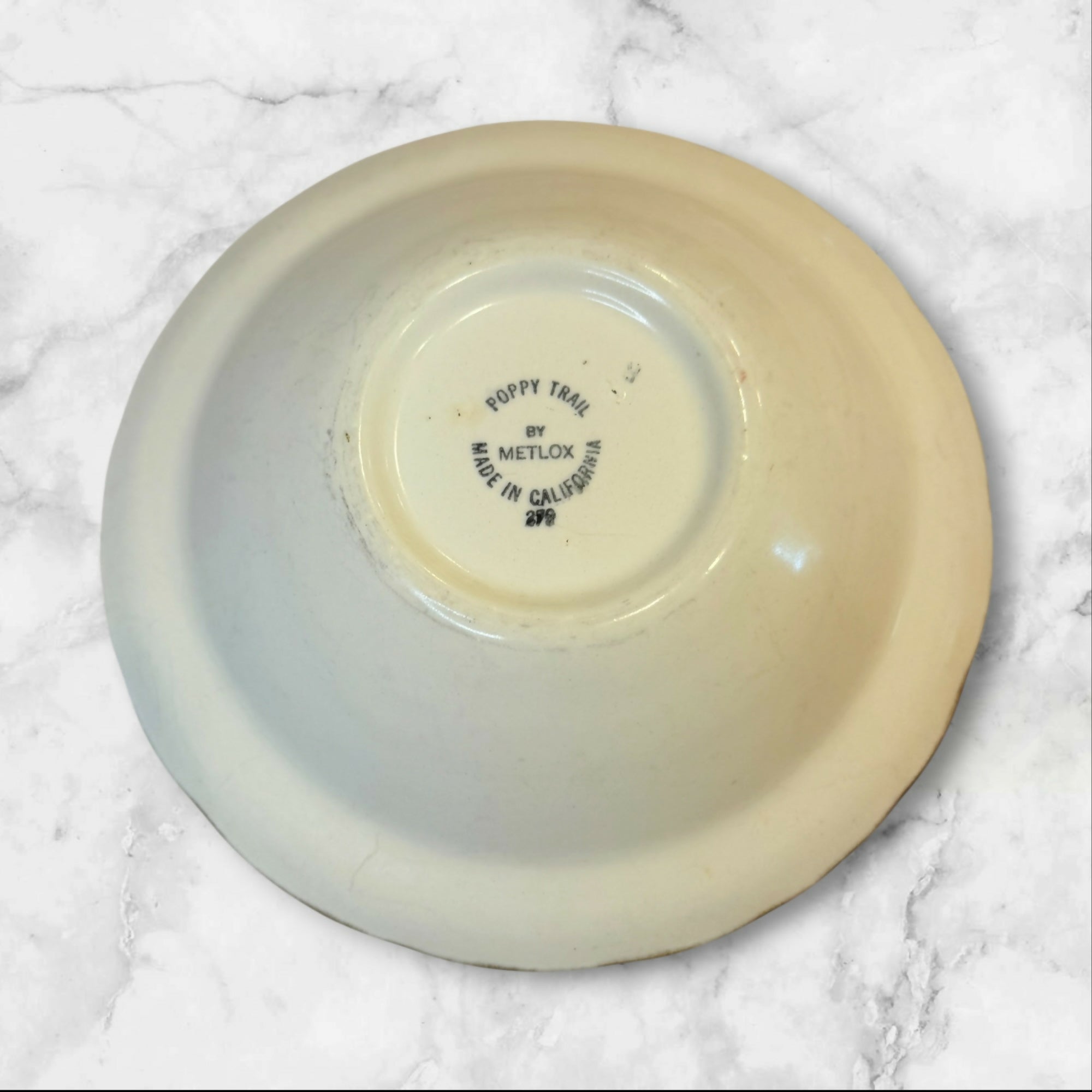 Metlox Poppytrail Sculptured Grape Rim Cereal Bowls | Set of 4 | Good Condition