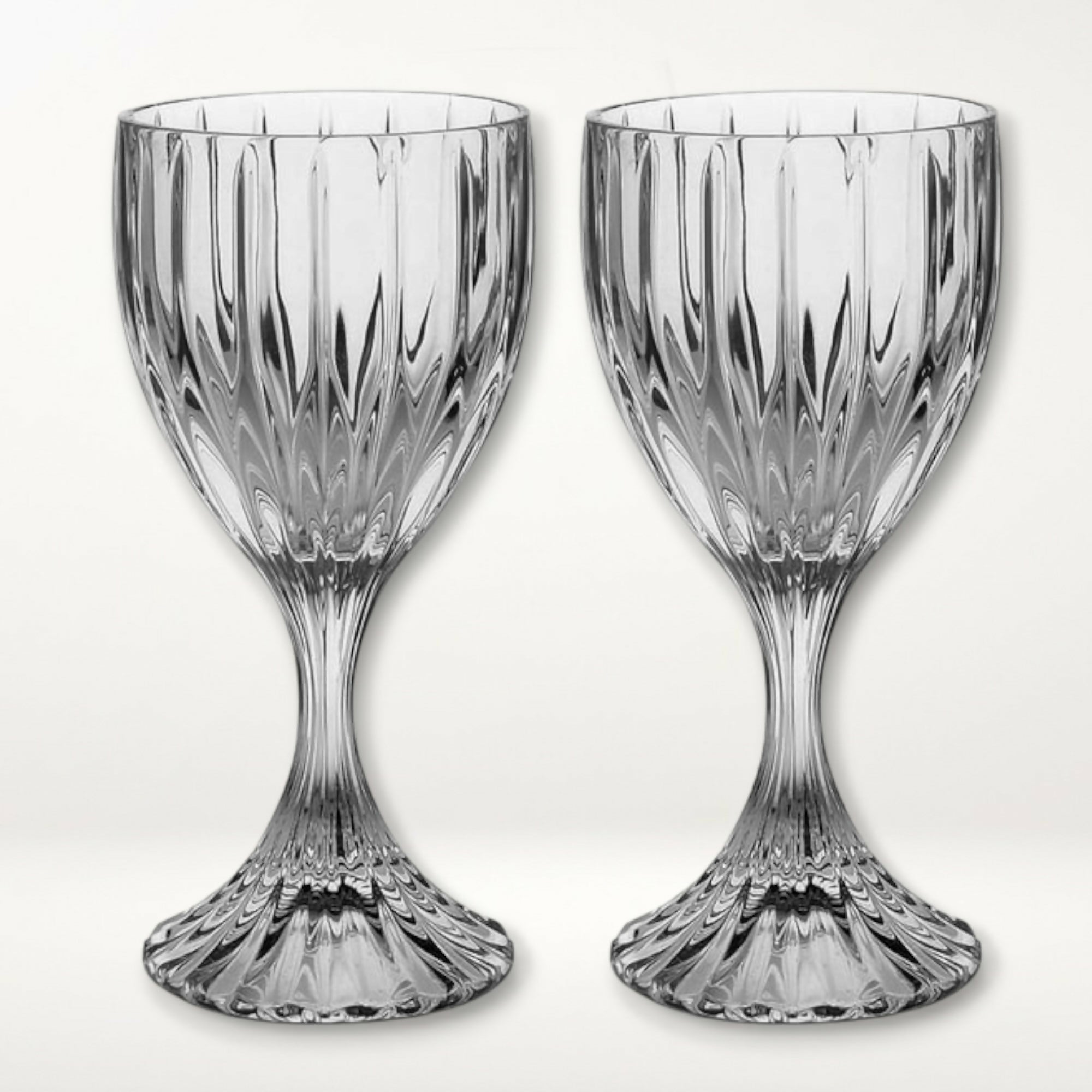 Mikasa Park Lane Crystal Wine Glasses | Set of 2 | Excellent Condition