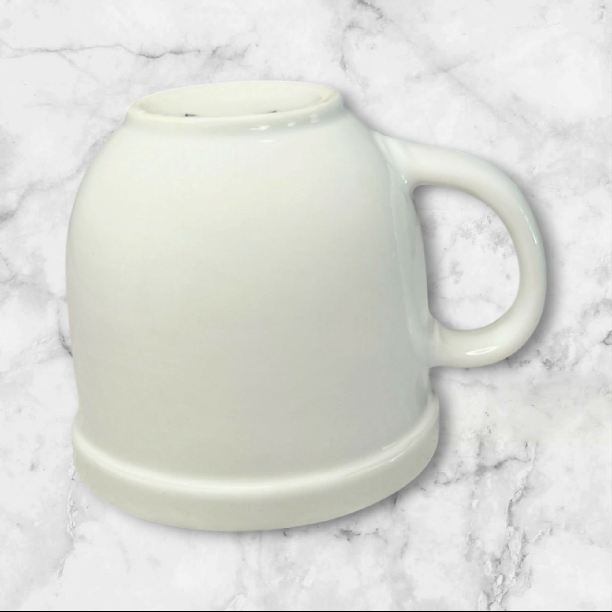 Pottery Barn Suppertime DuJour White Coffee Mugs | Set of 4 | Excellent
