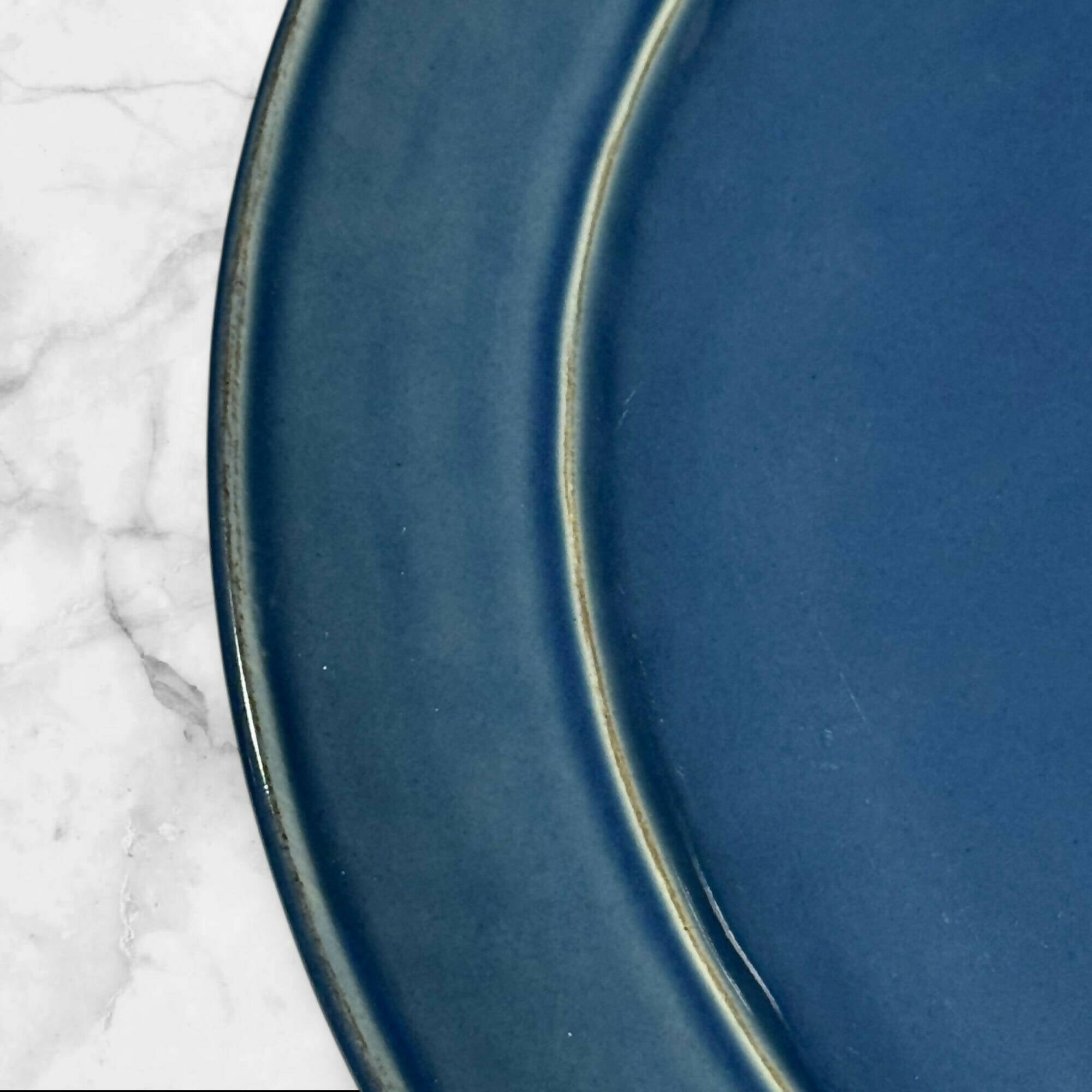 Pottery Barn Cambria Ocean Blue Dinner Plates | Set of 4 | Great Condition