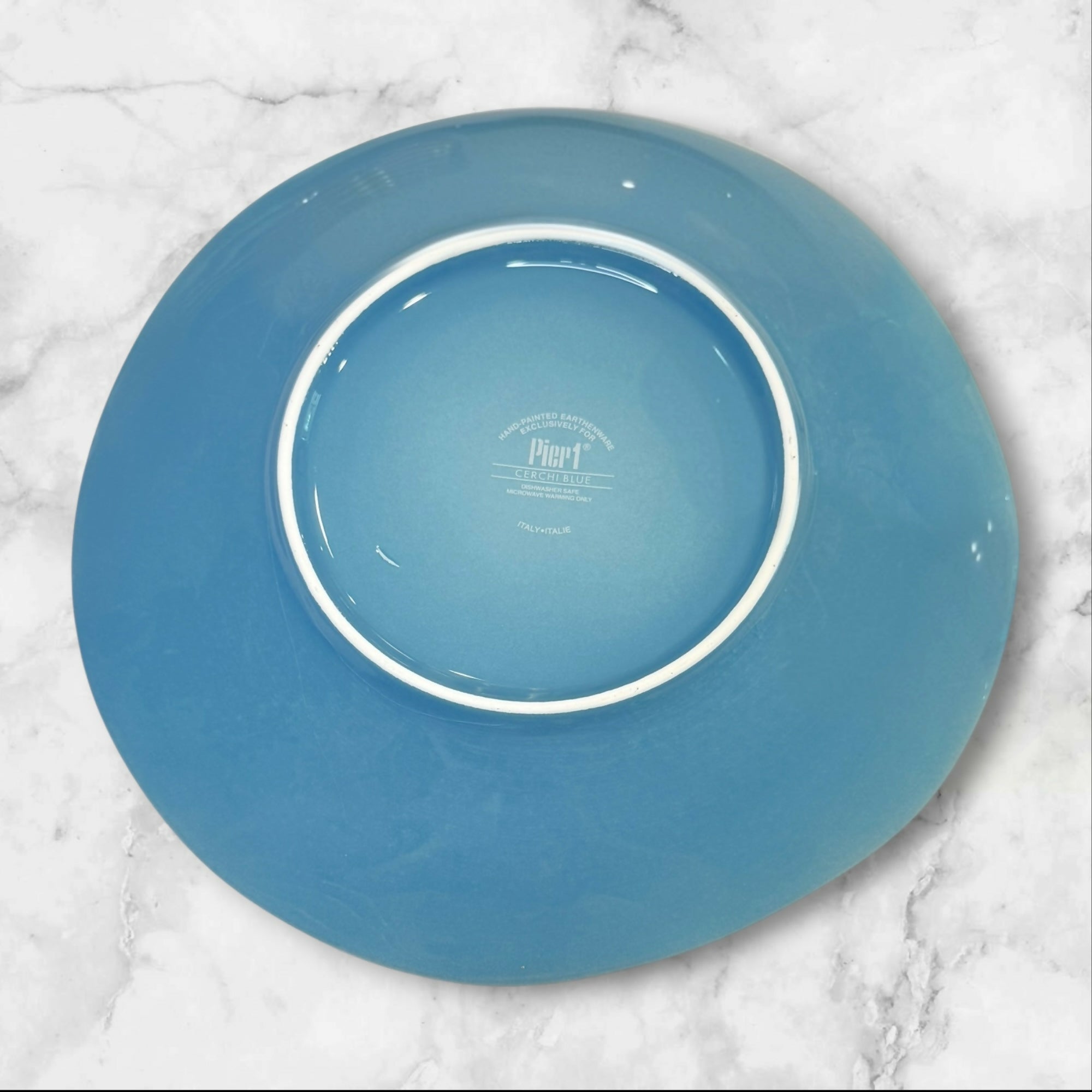 Pier 1 Cerchi Smoke Blue Dinner Plates | Set of 6 | Good Condition