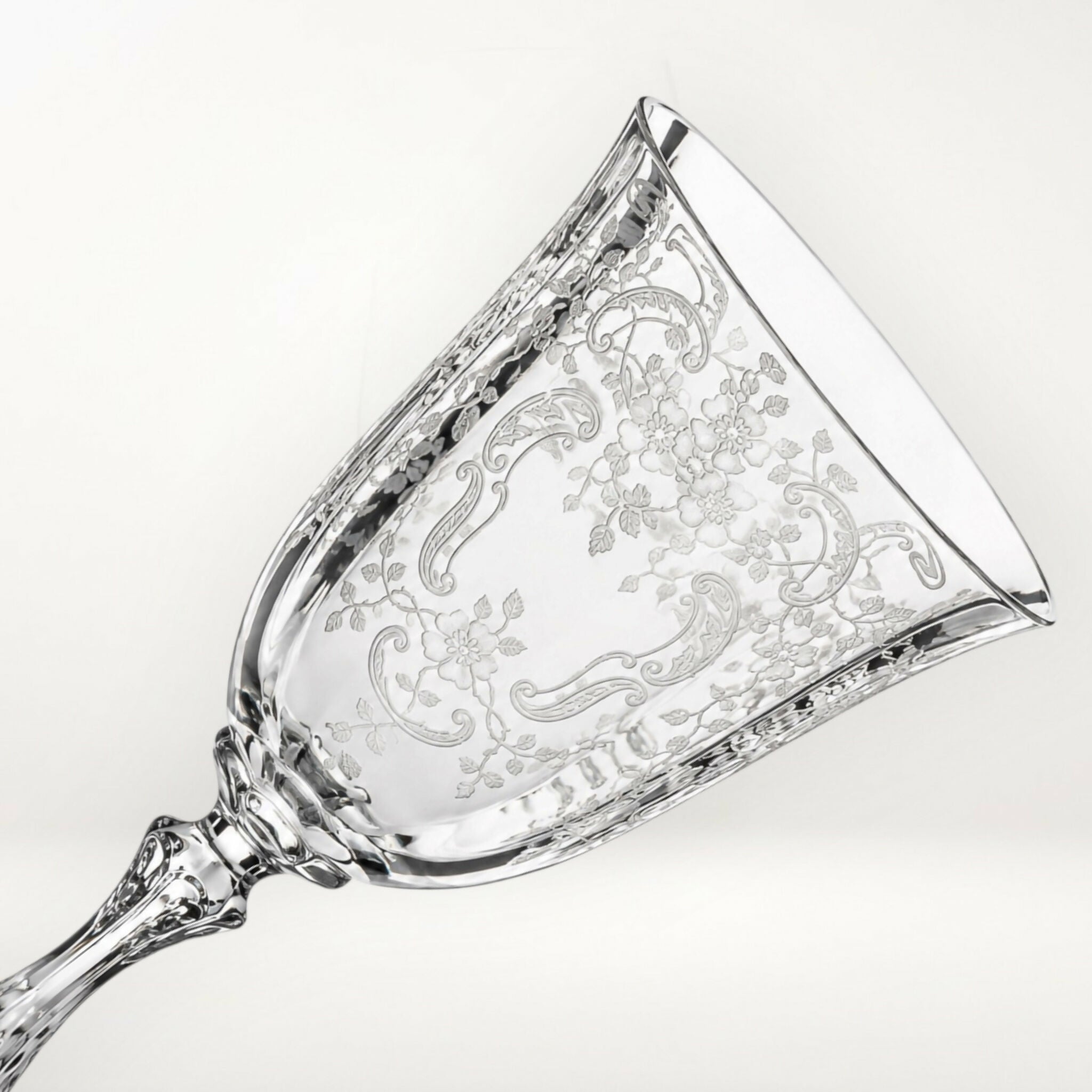 Fostoria Meadow Rose Clear Water Goblet | Single | Excellent Condition