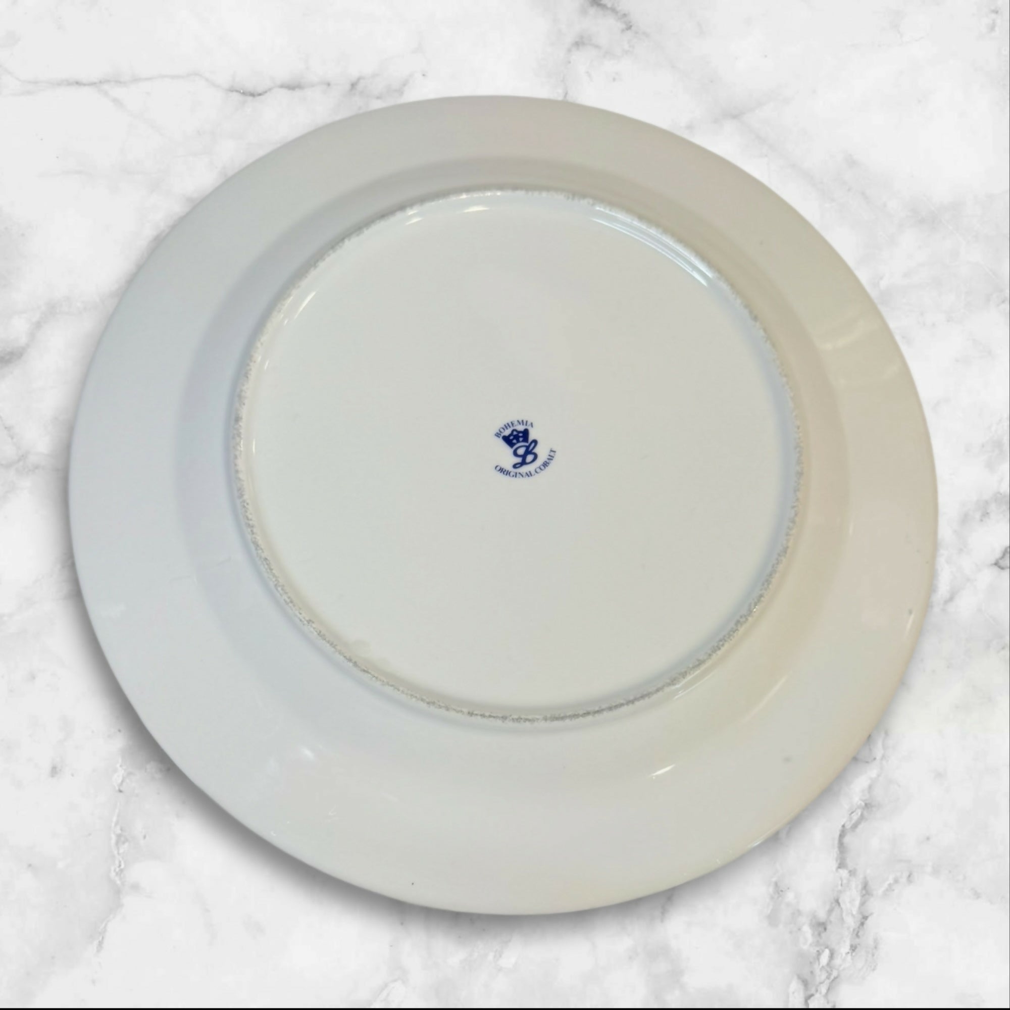 Bohemia Original Cobalt Gold Trim Dinner Plates | Set of 4 | Great Condition