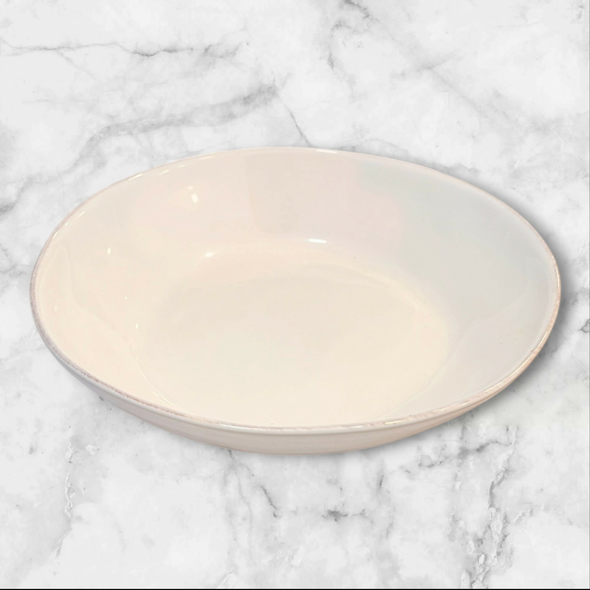 Crate & Barrel Marin White Pasta Bowls | Set of 3 | Excellent Condition