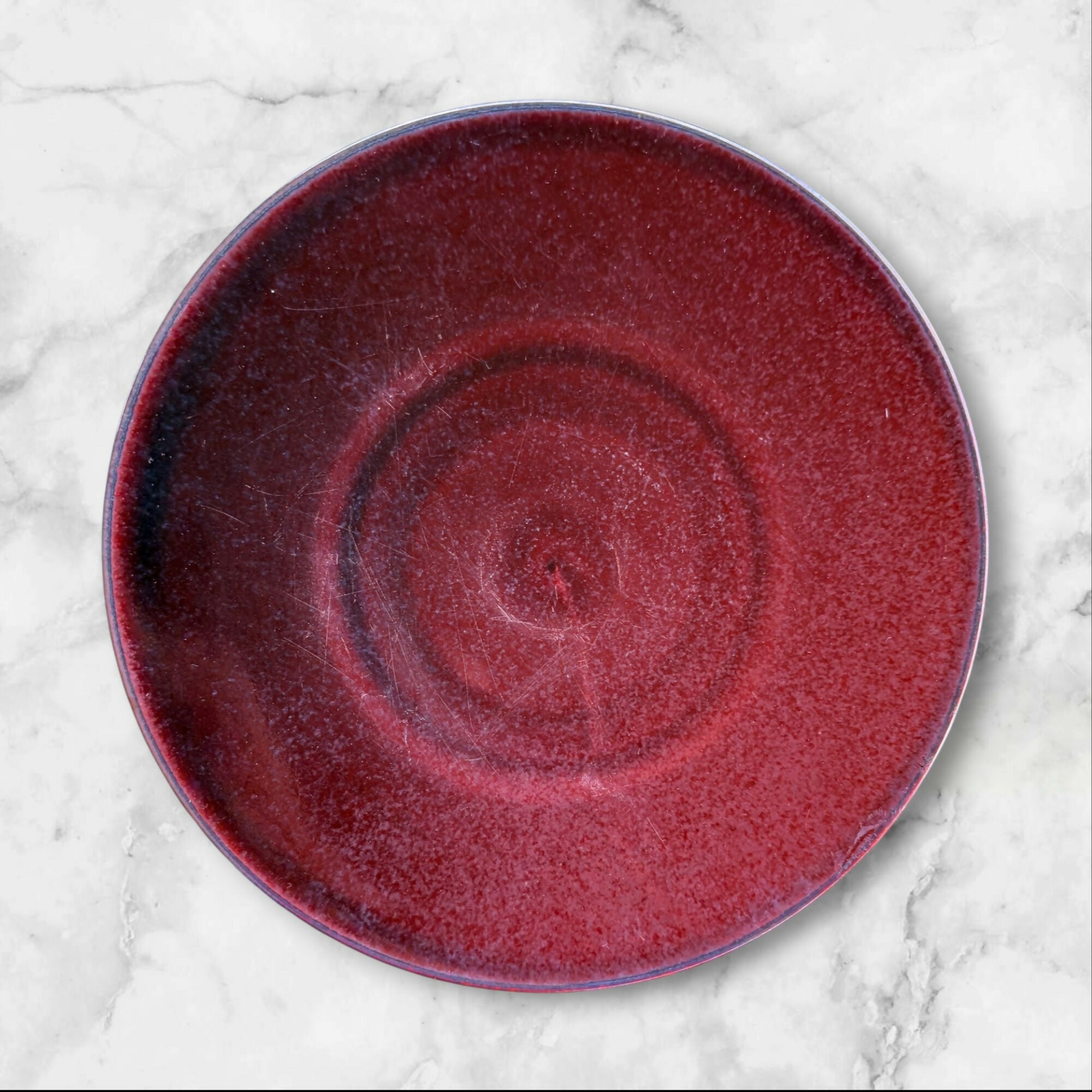 Crate & Barrel Marrakech Red Dinner Plates | Set of 5 | Used Condition