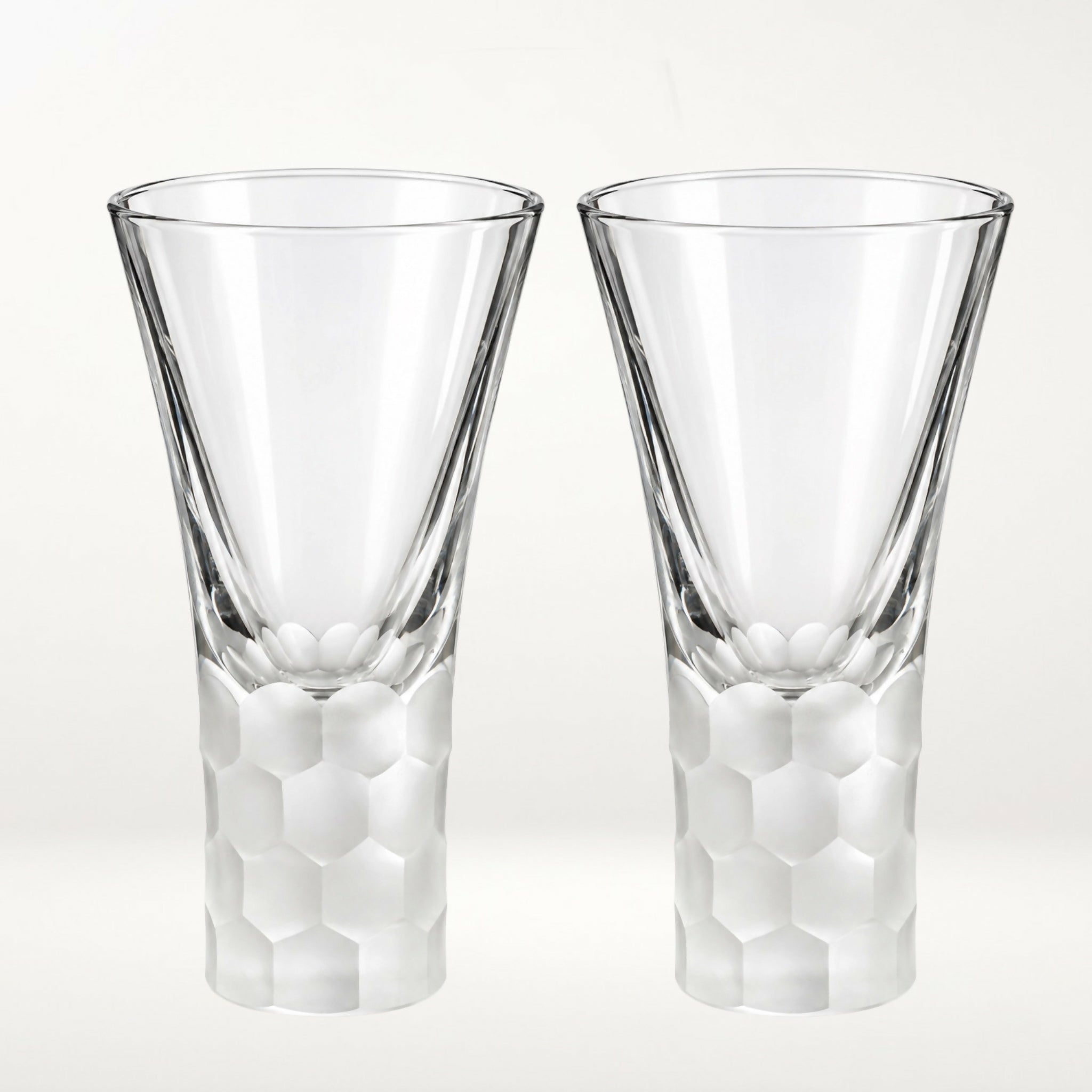 Artland Frosted Honeycomb Shot Glasses | Set of 2 | Excellent Condition