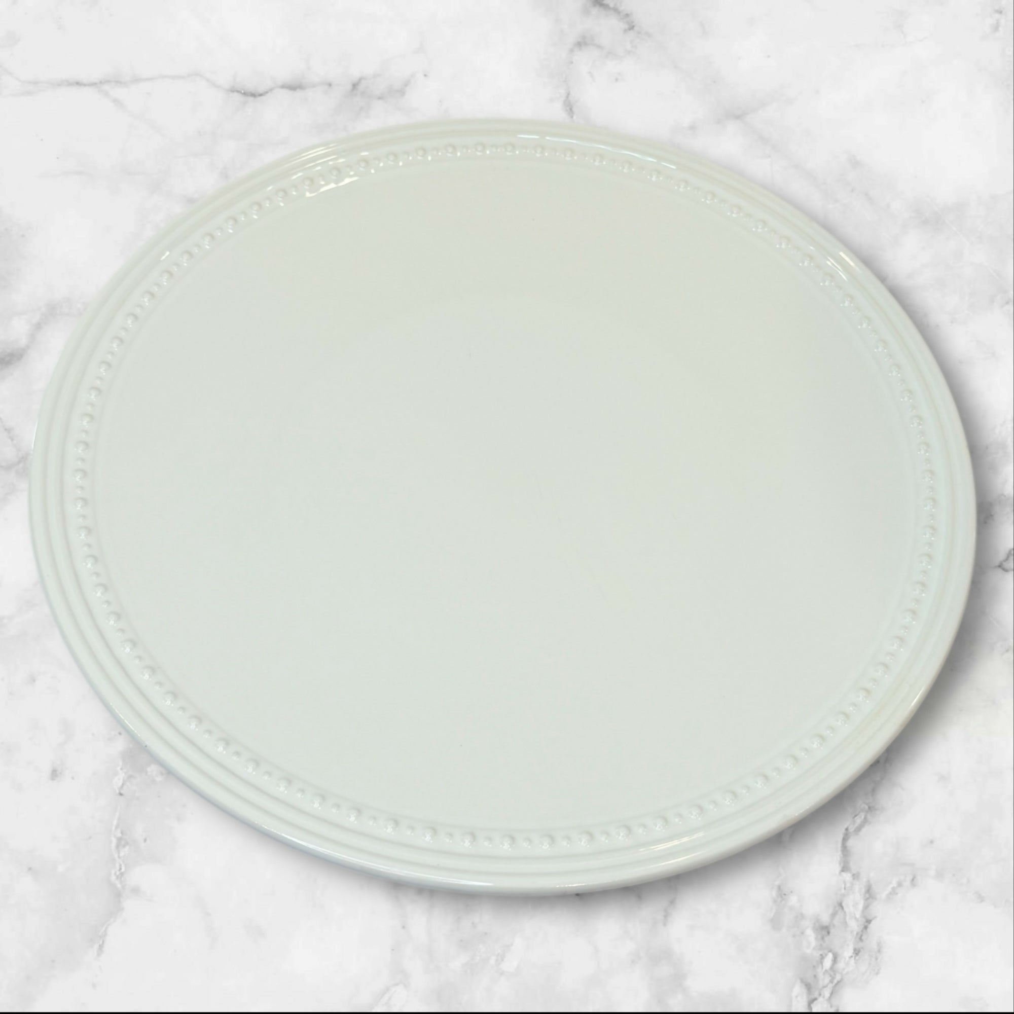 Jewel by Fapora White Dinner Plates | Set of 2 | Good Used Condition