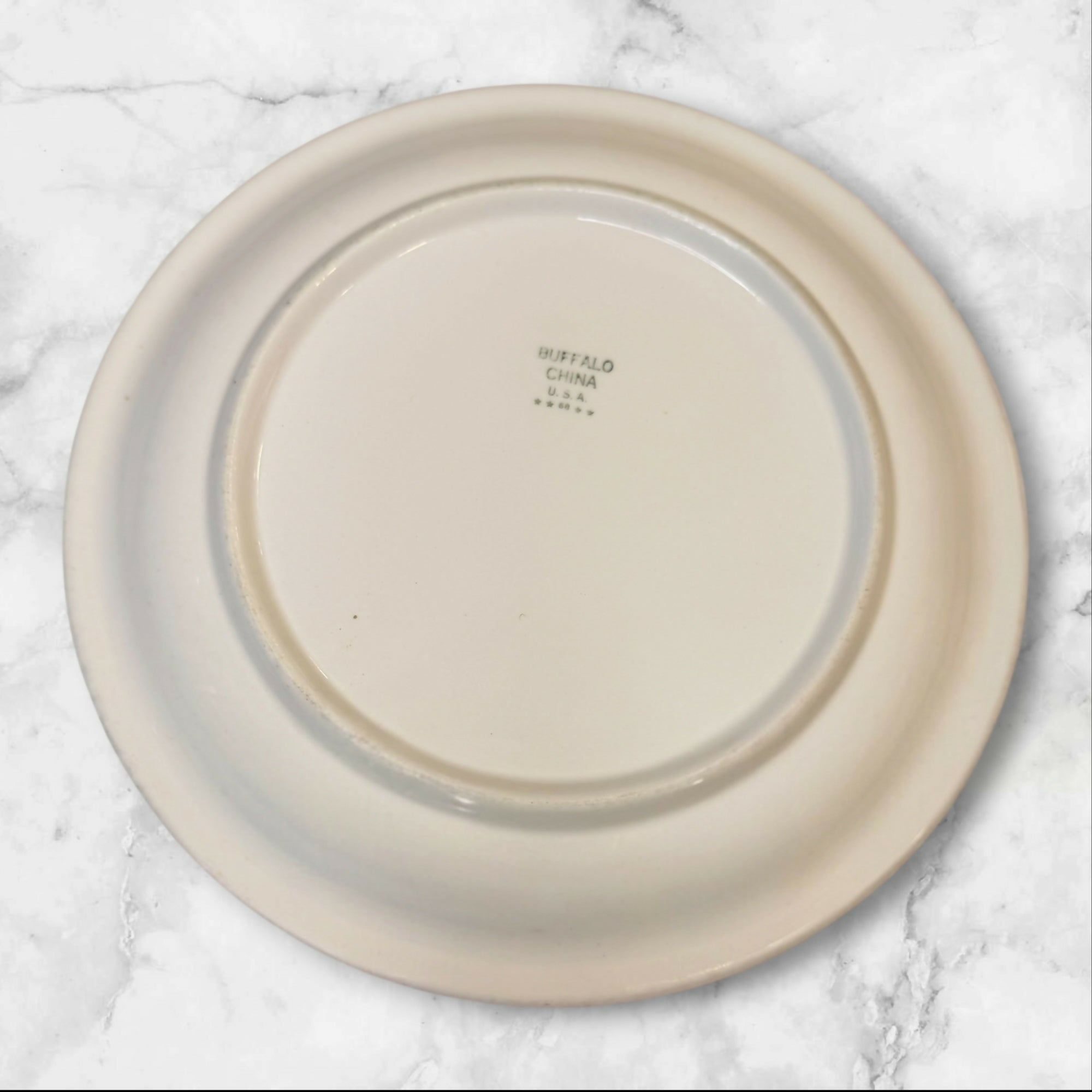 Buffalo China Restaurant Ware Dinner Plates Set of 6 | Vintage Condition
