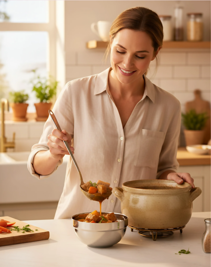 Anygleam Silver Rice Bowls – 5Pcs Big Stainless Steel, Single-Layer Anti-Scalding Cooking Utensils