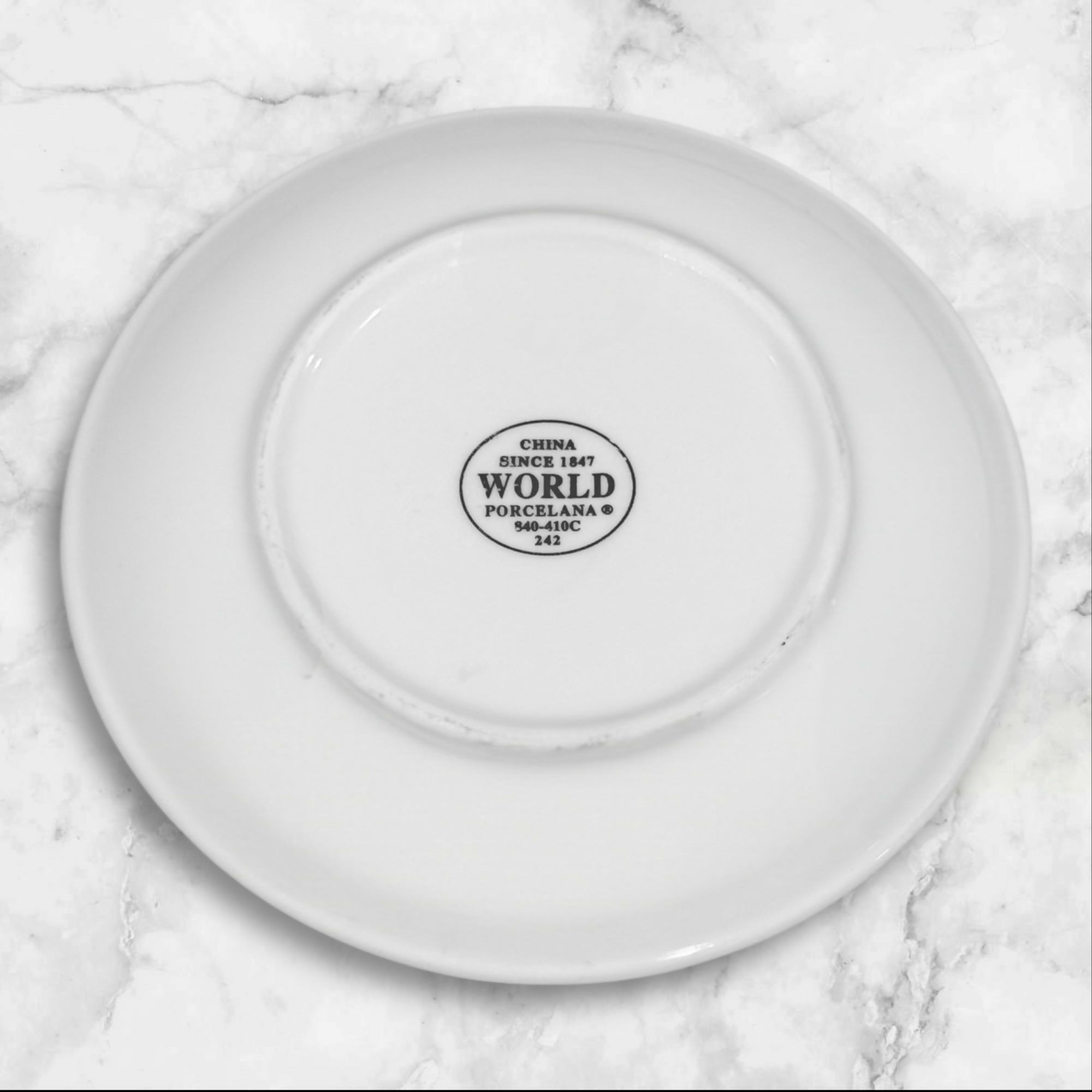 World Porcelana Classic White Bread Plates | Set of 4 | Excellent Condition