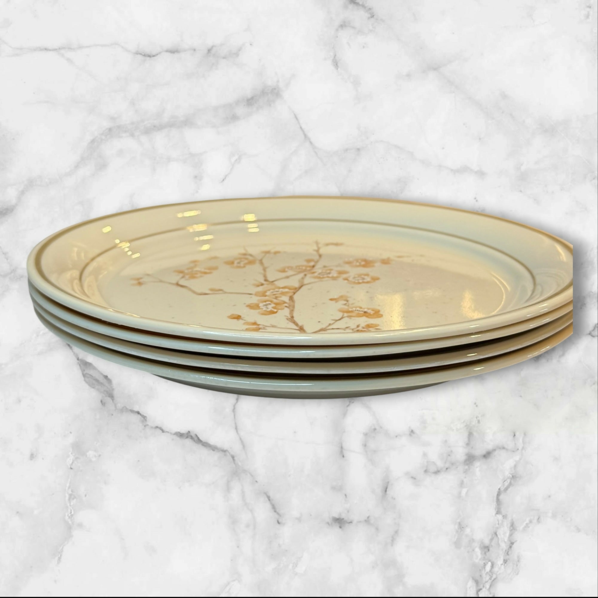 Corelle China Blossom Dinner Plates | Set of 4 | Excellent Condition