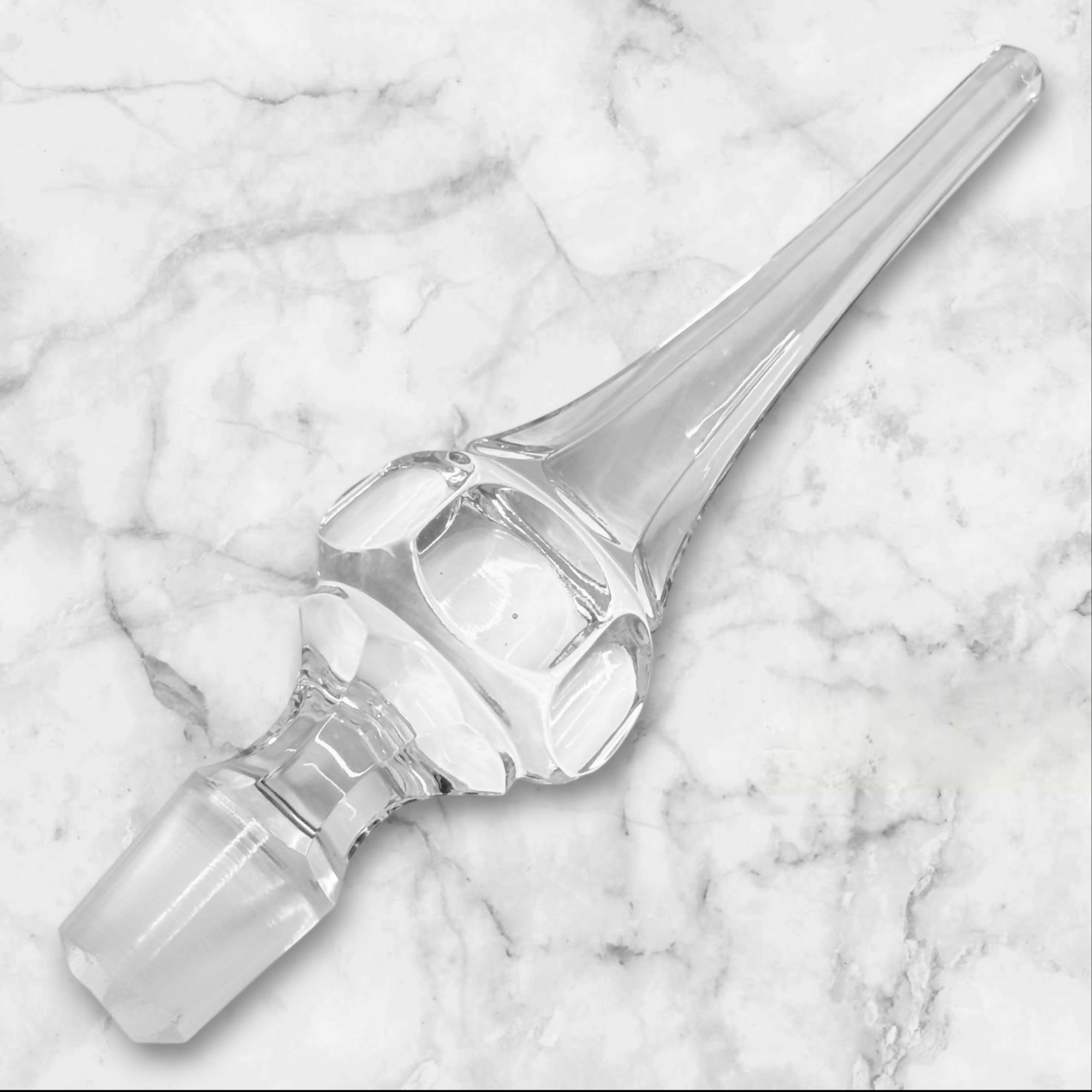 Vintage Cut Crystal Decanter w/ Stopper | Elegant Barware | Excellent Condition